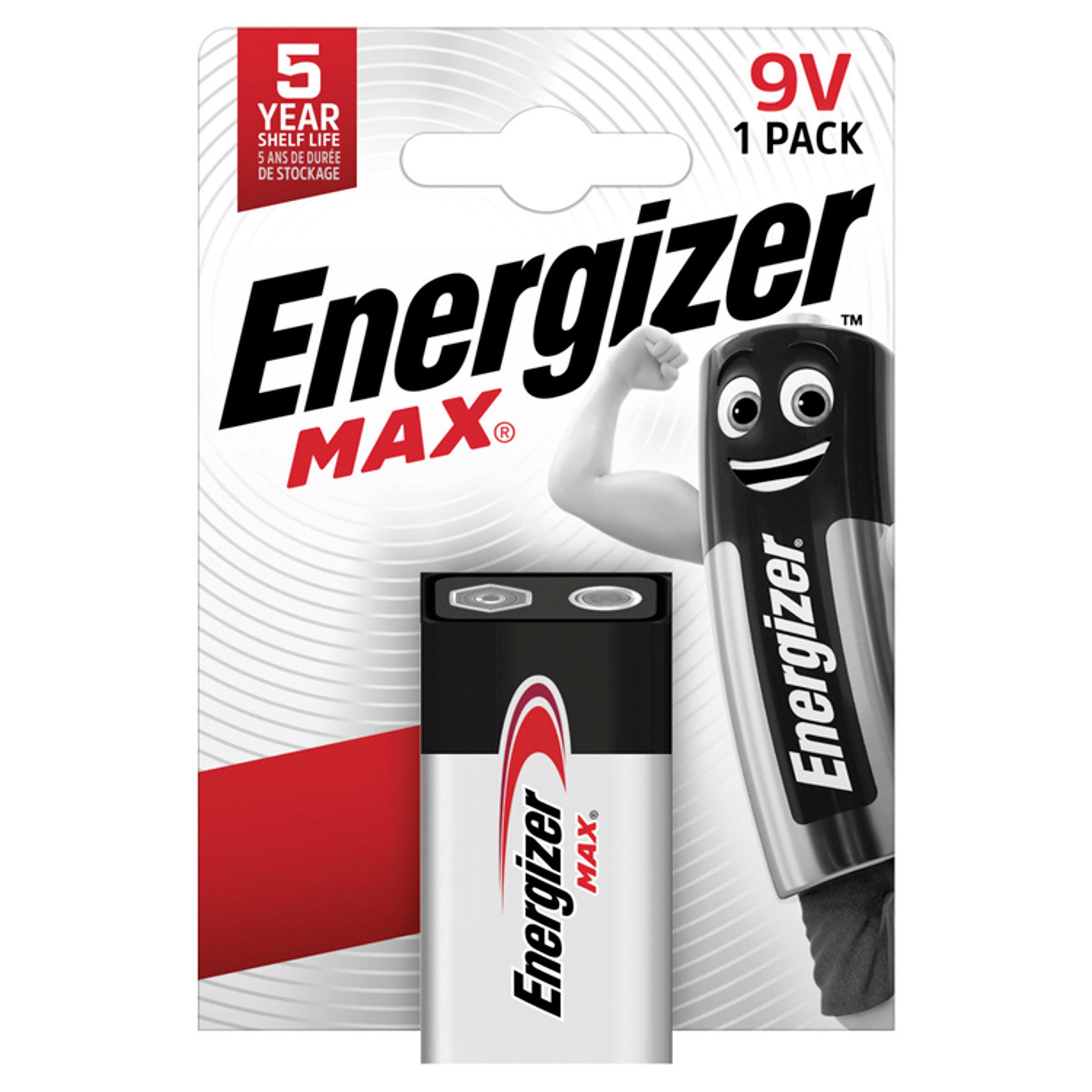Max 9V Batteries Alkaline