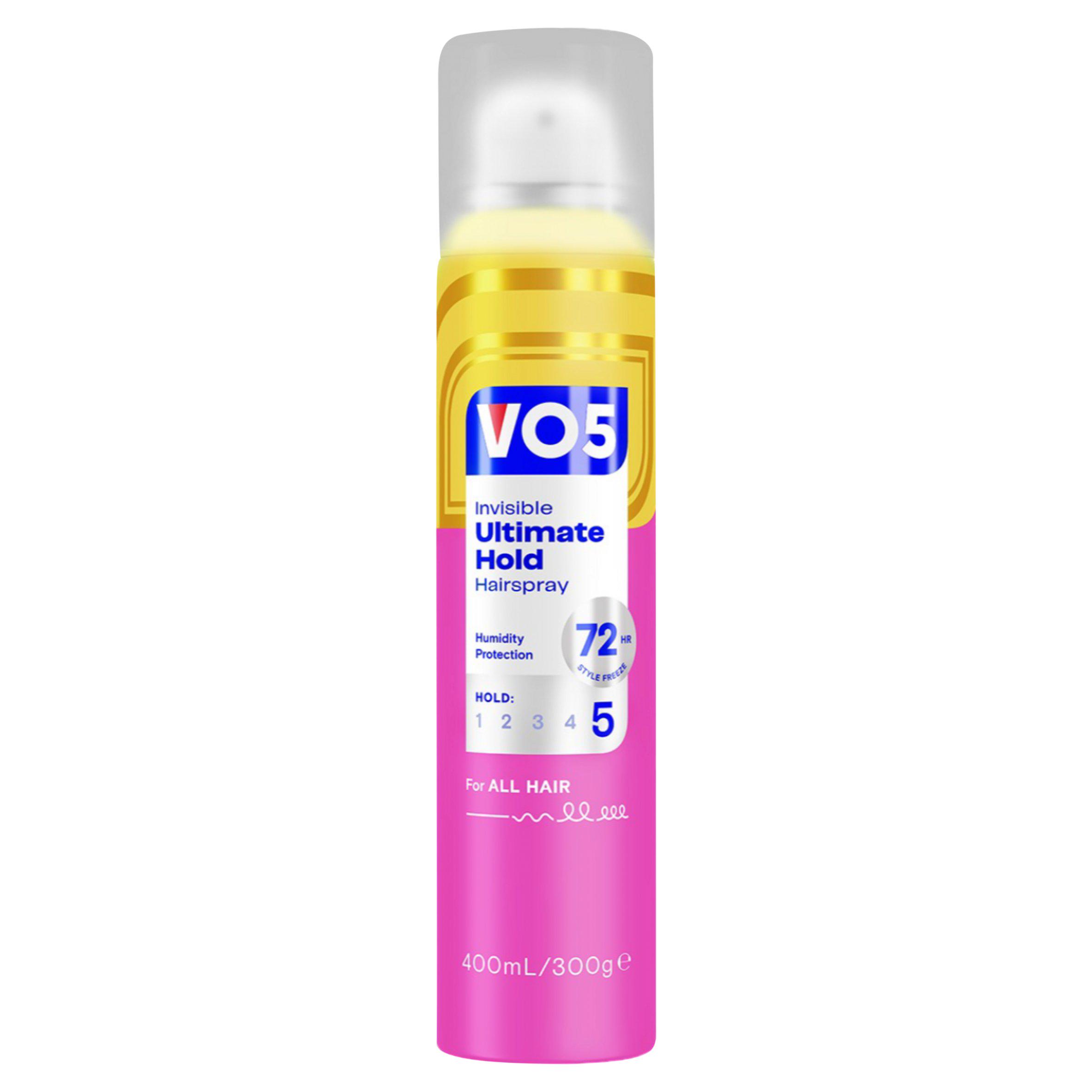 Vo5 Invisible Ultimate Hold Hairspray for Controllable Hair 400 ml