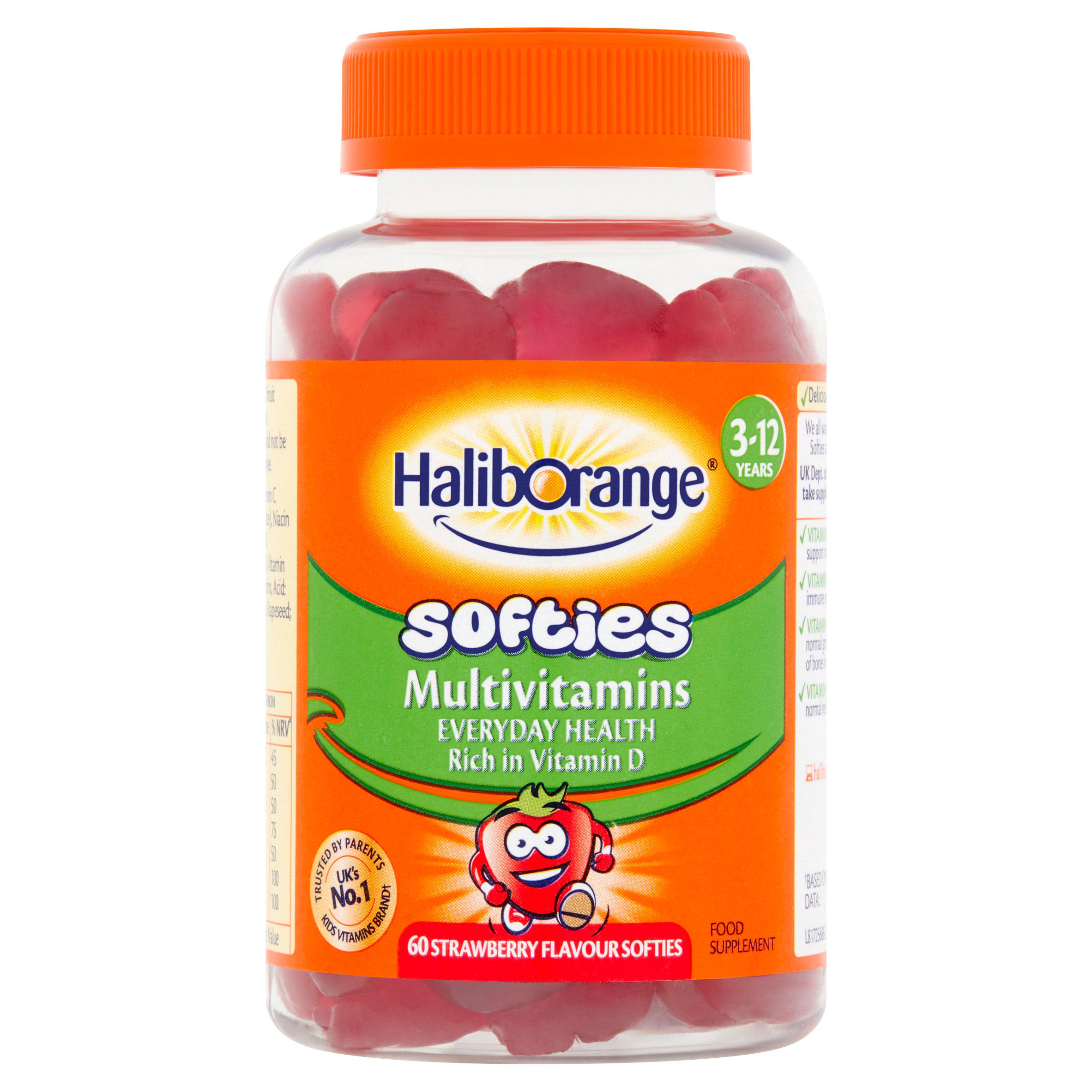 Multivitamins Strawberry Flavour Softies 3-12 Years