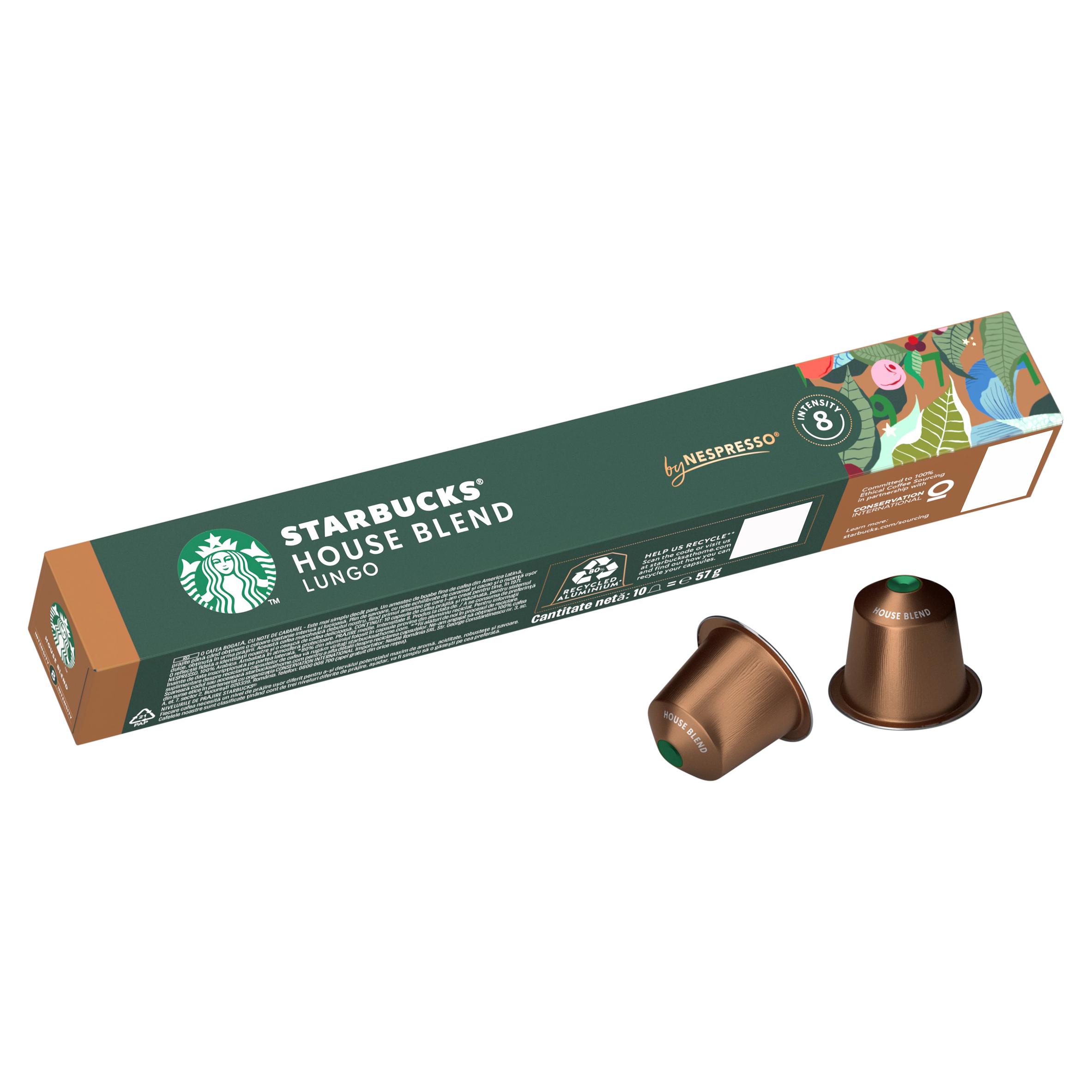 Starbucks by Nespresso House Blend Lungo Coffee Pods x10 thumbnail 5