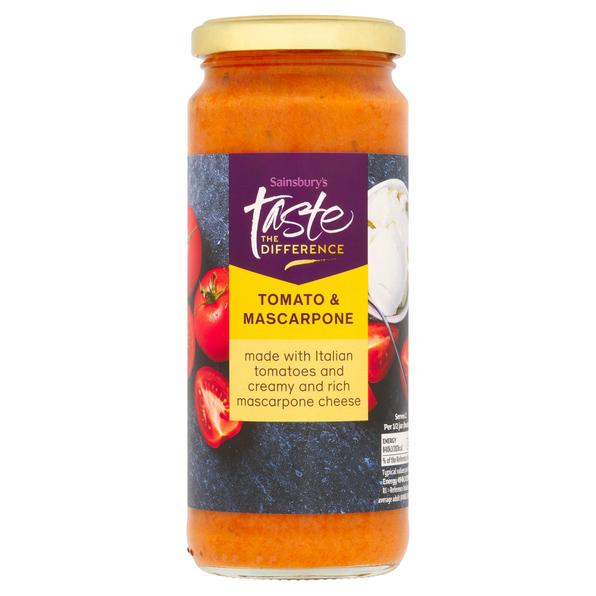 Sainsbury's Tomato & Mascarpone Pasta Sauce, Taste the Difference 350g