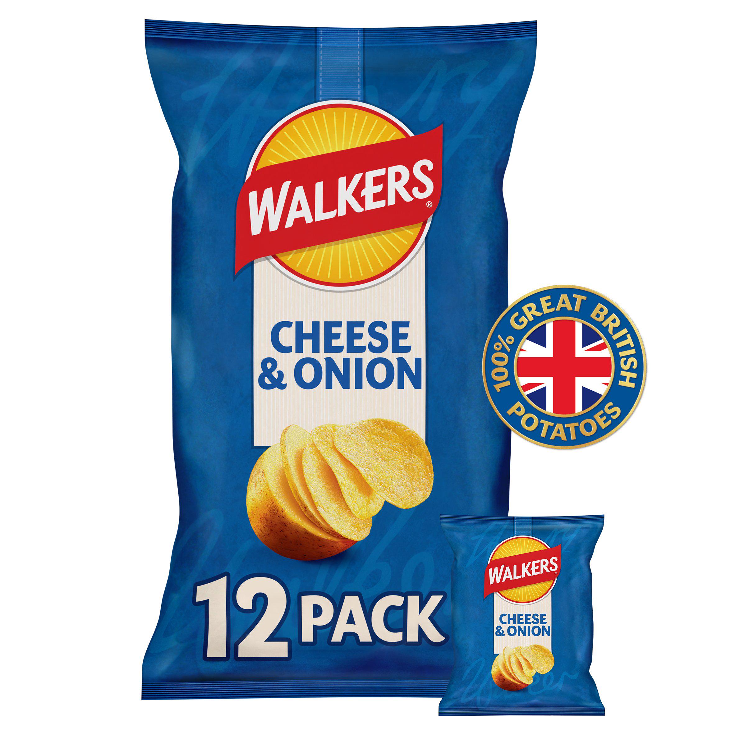 Walkers Cheese & Onion Multipack Crisps