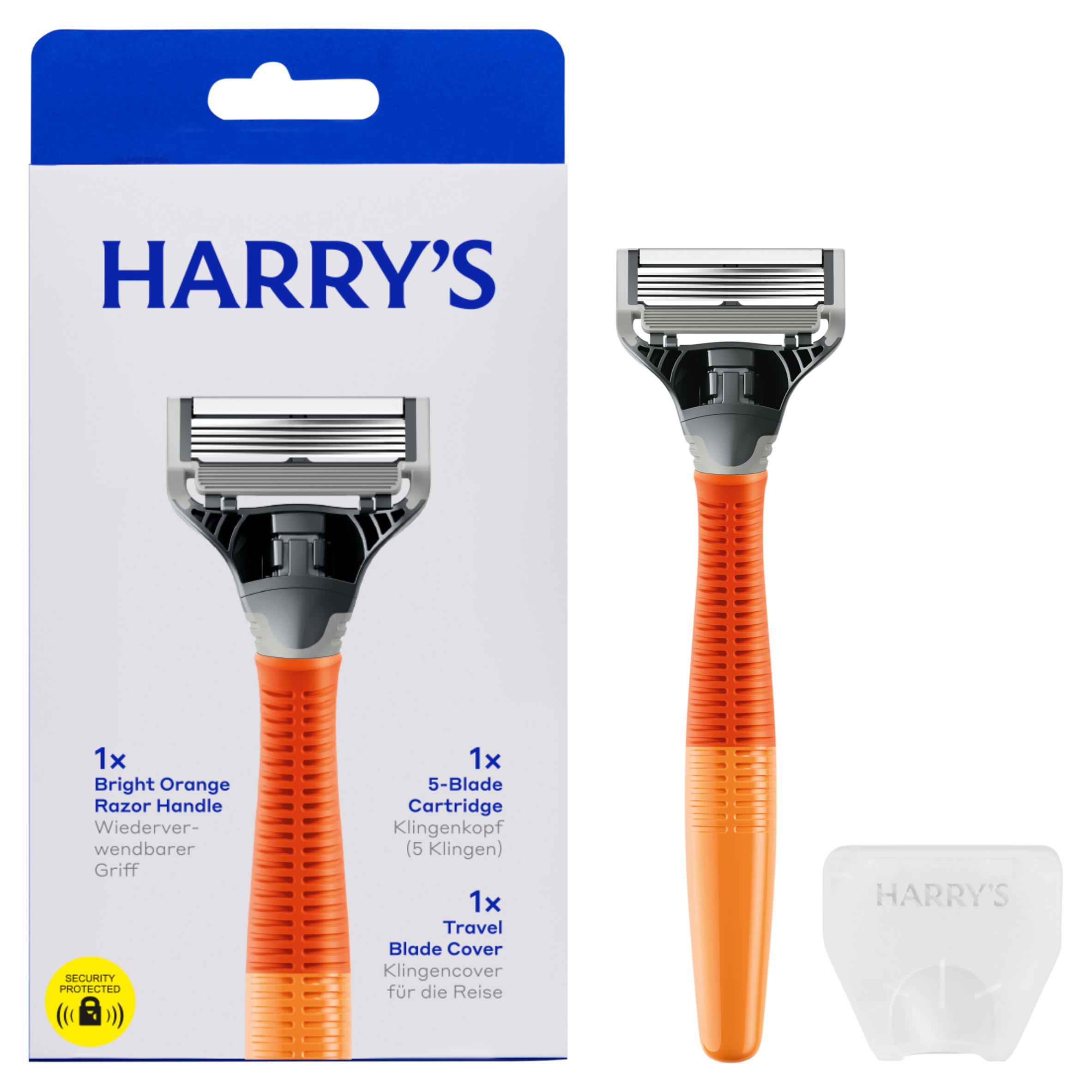 Harry's Men's 5 Blade Razor Bright Orange