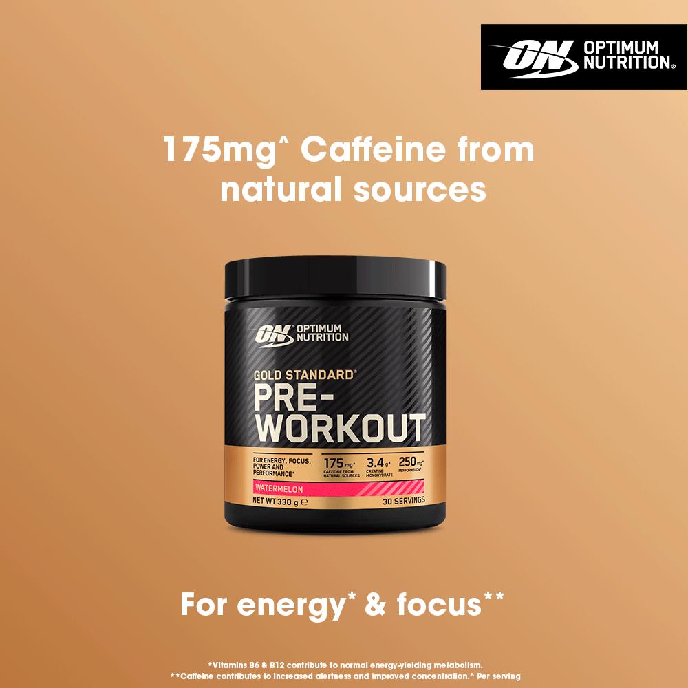Optimum Nutrition Gold Standard Pre Workout Powder Watermelon Flavour 30 servings 330g thumbnail 2