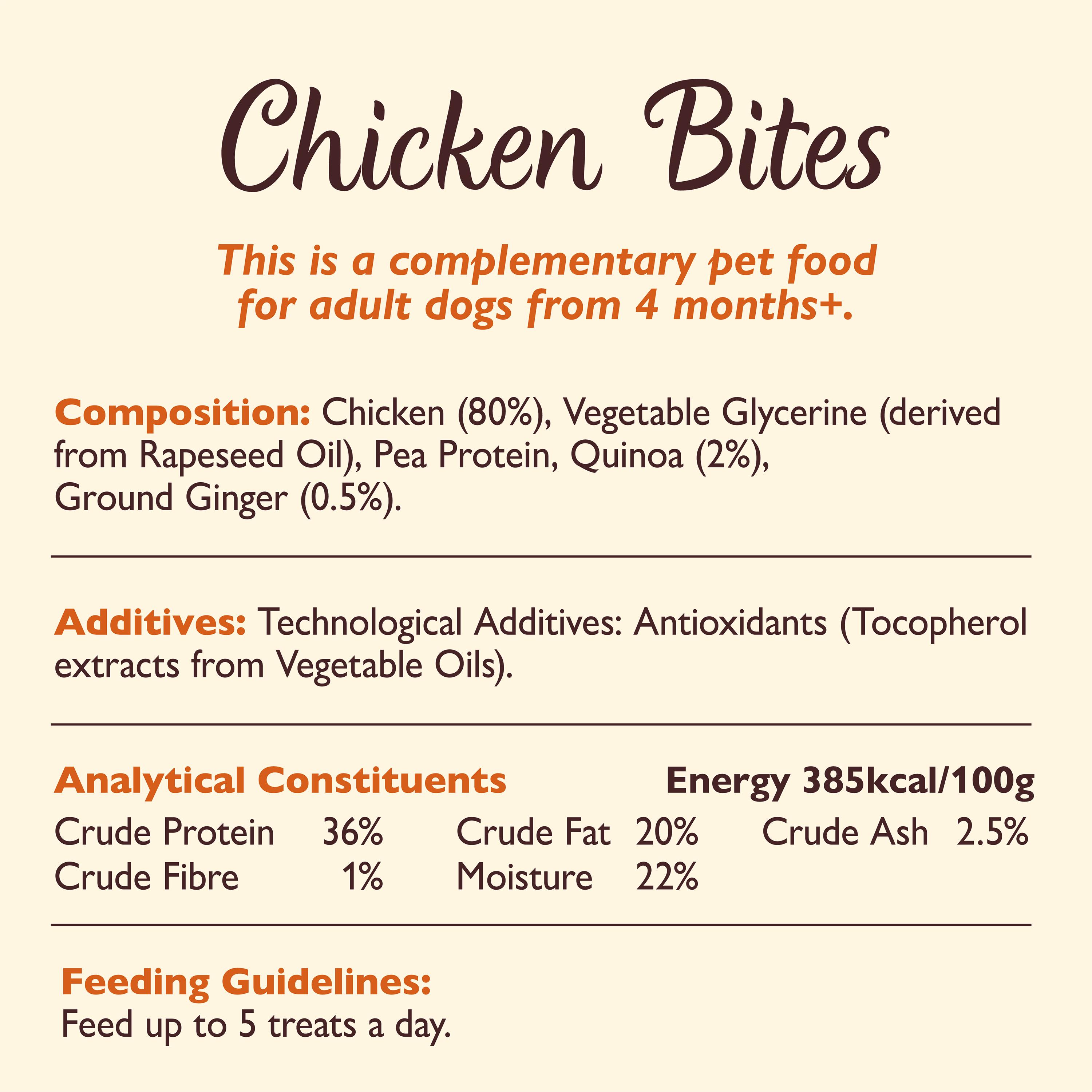 Lily's Kitchen Chomp-Away Chicken Bites Dog Treats 70g thumbnail 4