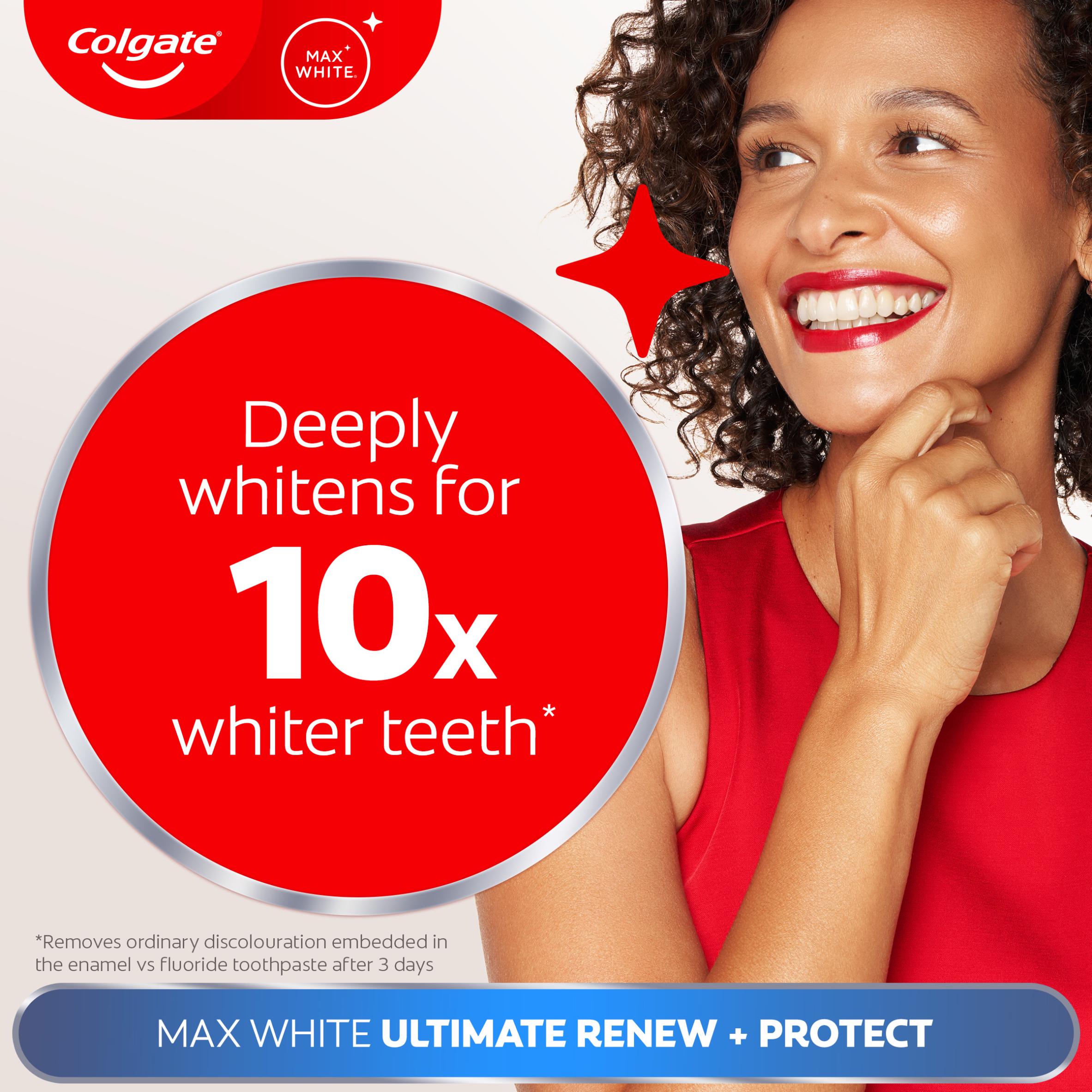 Colgate Max White Ultimate Renewal Teeth Whitening Toothpaste 75ml thumbnail 2
