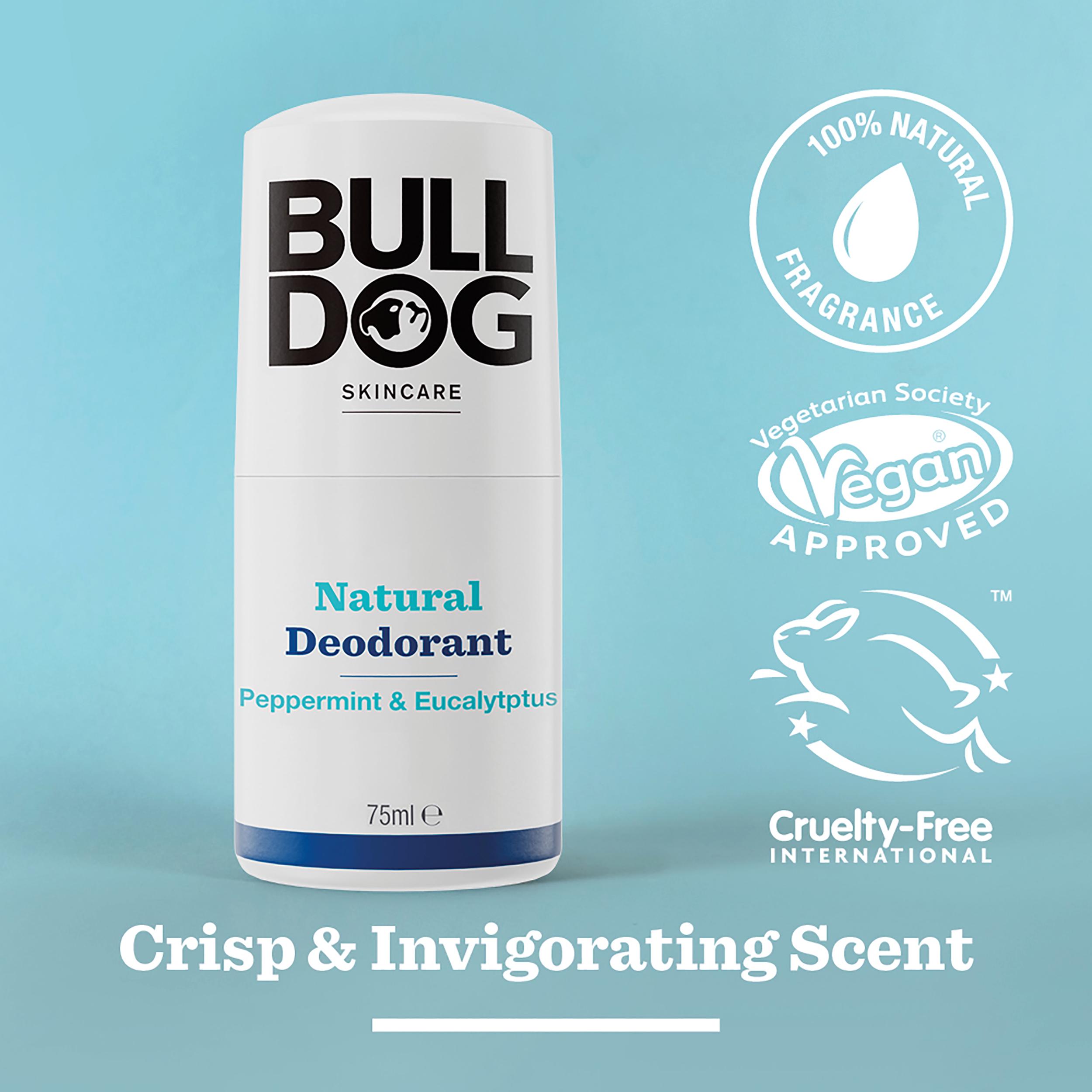 Bulldog Skincare Peppermint & Eucalyptus Natural Deodorant 75ml thumbnail 2