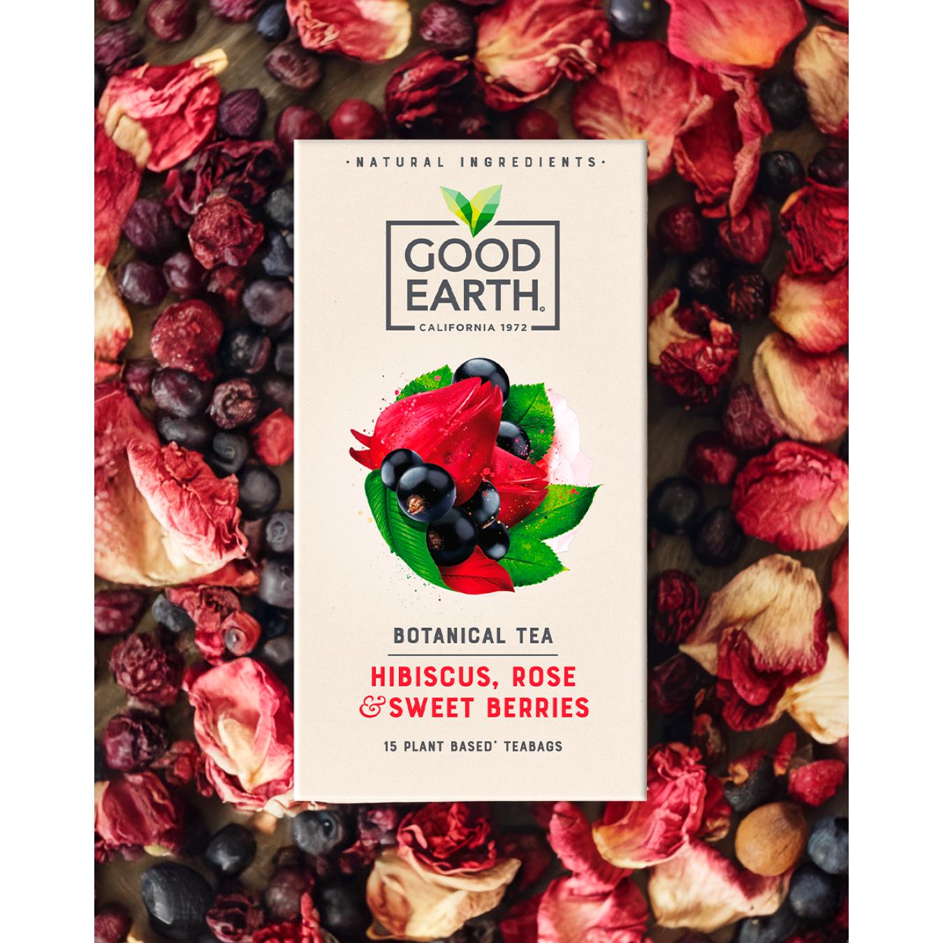 Good Earth Hibiscus, Rose & Sweet Berries Tea Bags x15 39g thumbnail 2