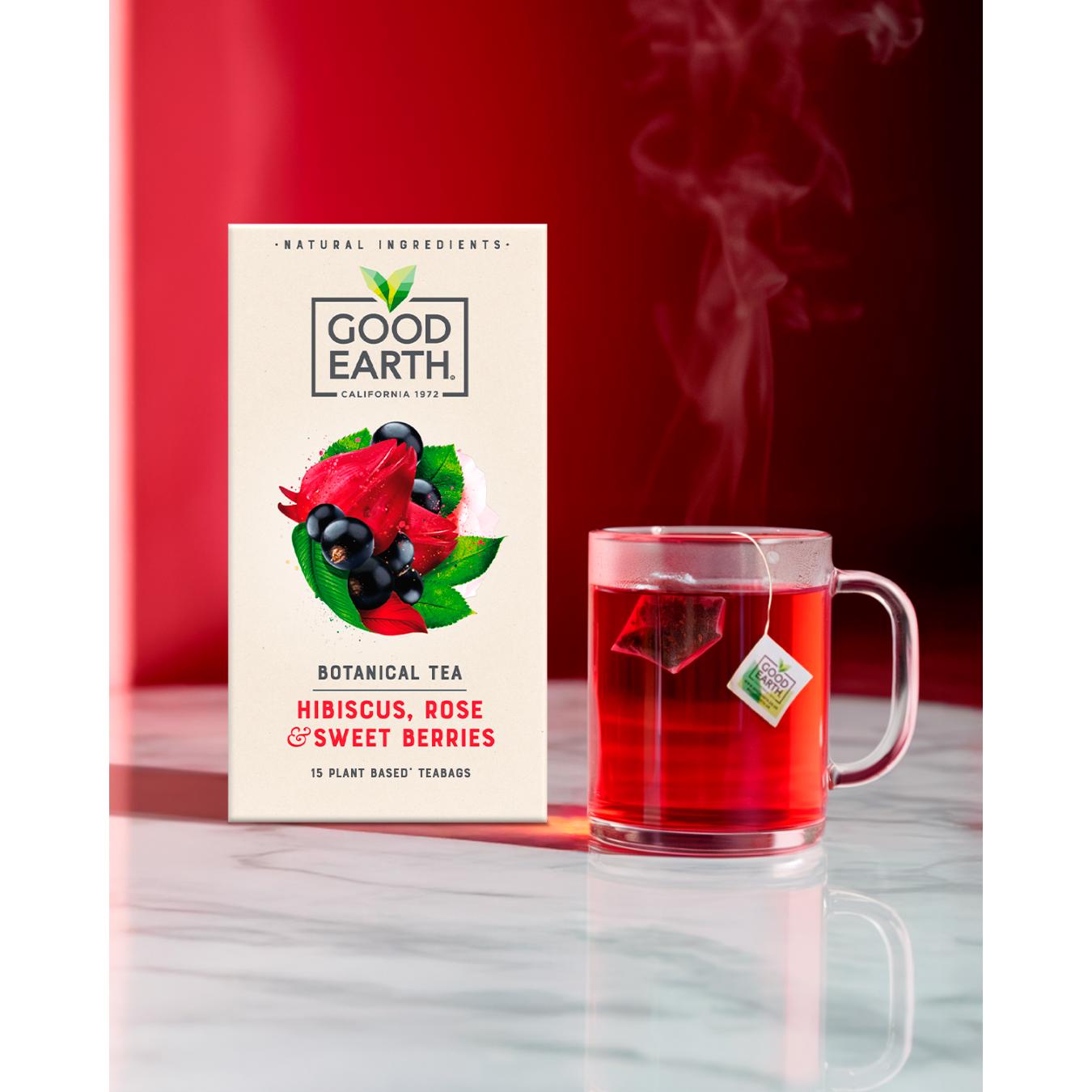 Good Earth Hibiscus, Rose & Sweet Berries Tea Bags x15 39g thumbnail 4