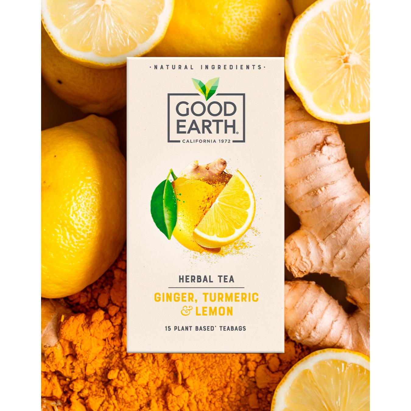 Good Earth Turmeric Lemon Tea Bags x15 thumbnail 2