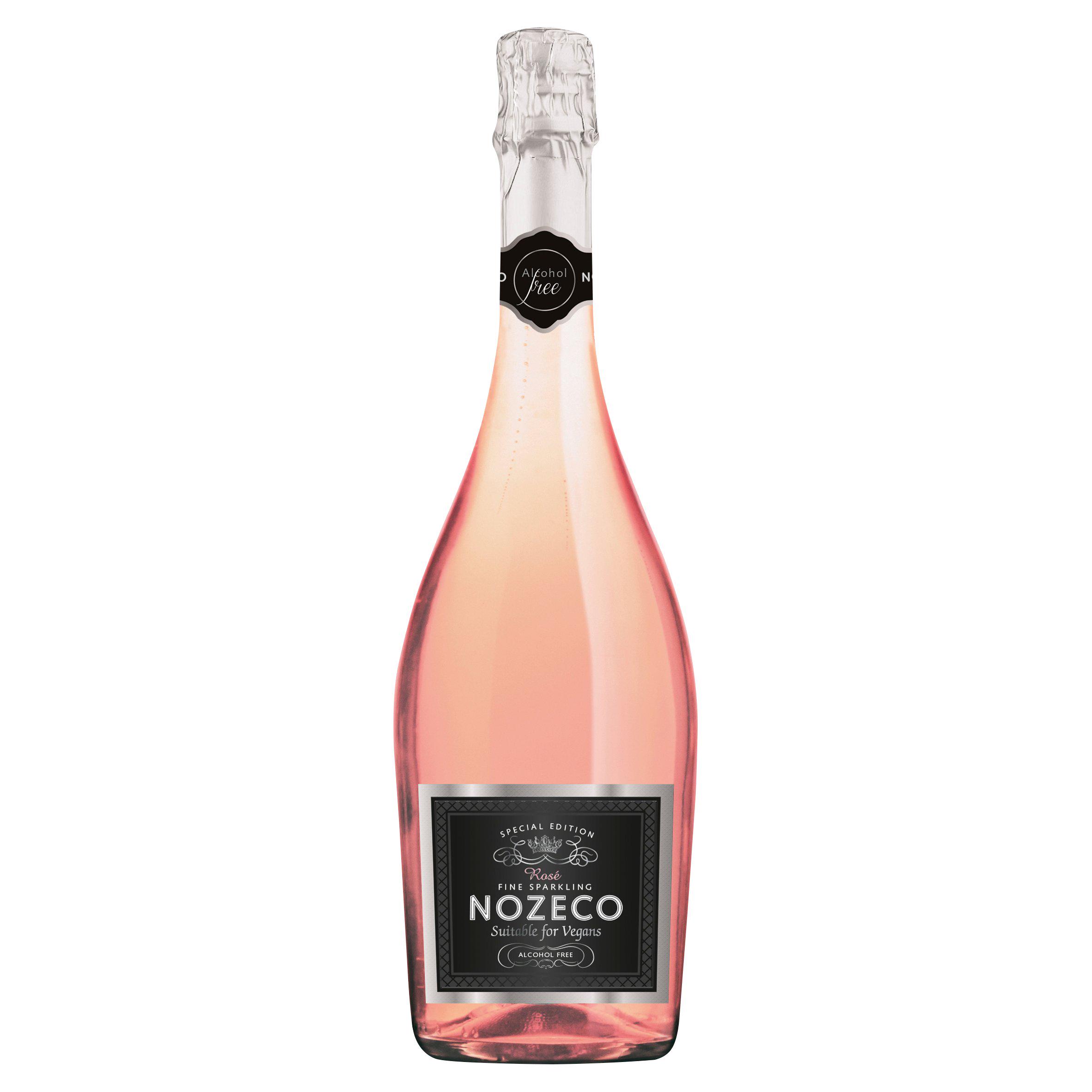 Nozeco 0.5% Low Alcohol Fine Sparkling Rose Wine Based Drink, Special Edition 75cl