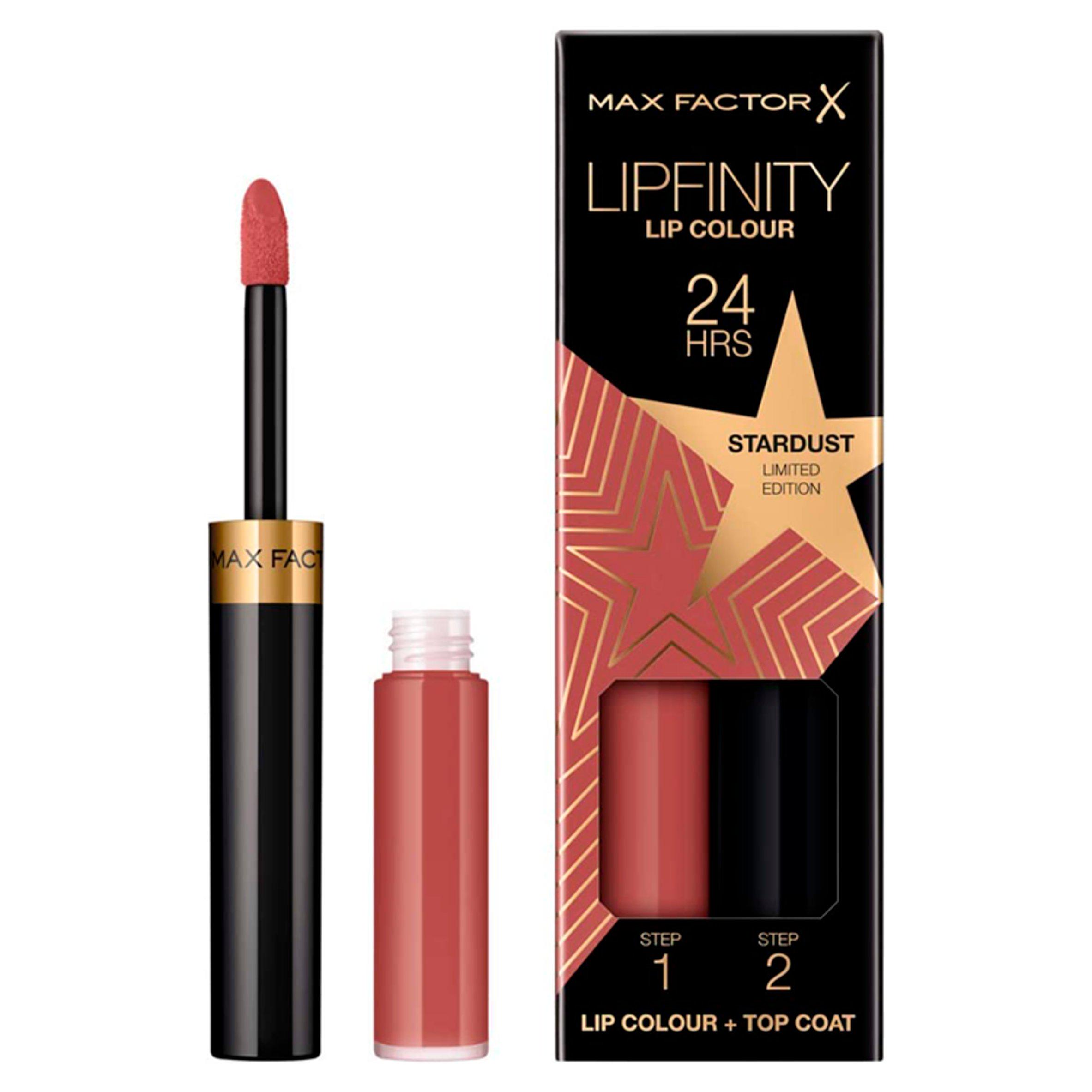 Max Factor Lipfinity 2-Step Long-Lasting Lipstick Rising Stars Collection 82 Stardust 5g