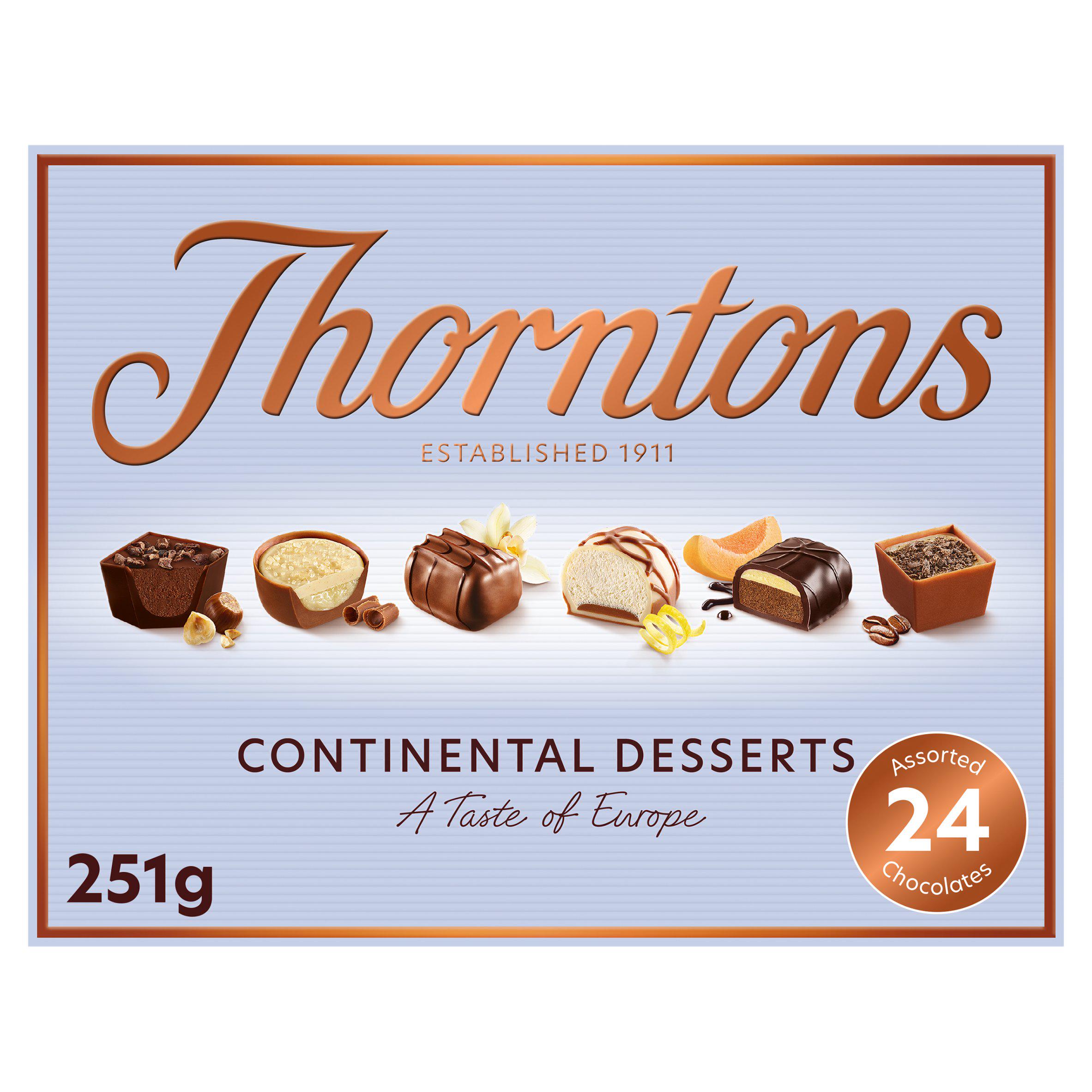 Limited Edition Continental Famous Desserts Chocolates Box