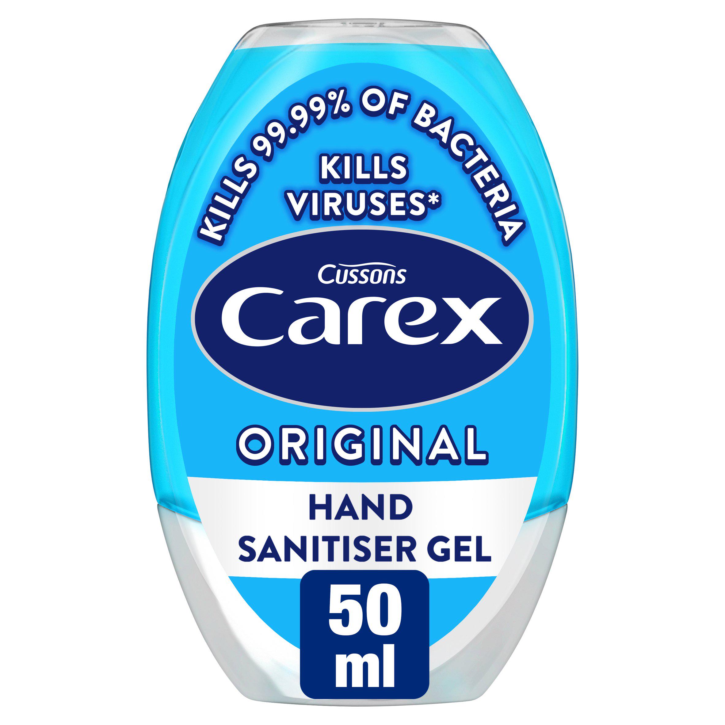 Carex Antibacterial Hand Sanitiser Gel Original 50ml