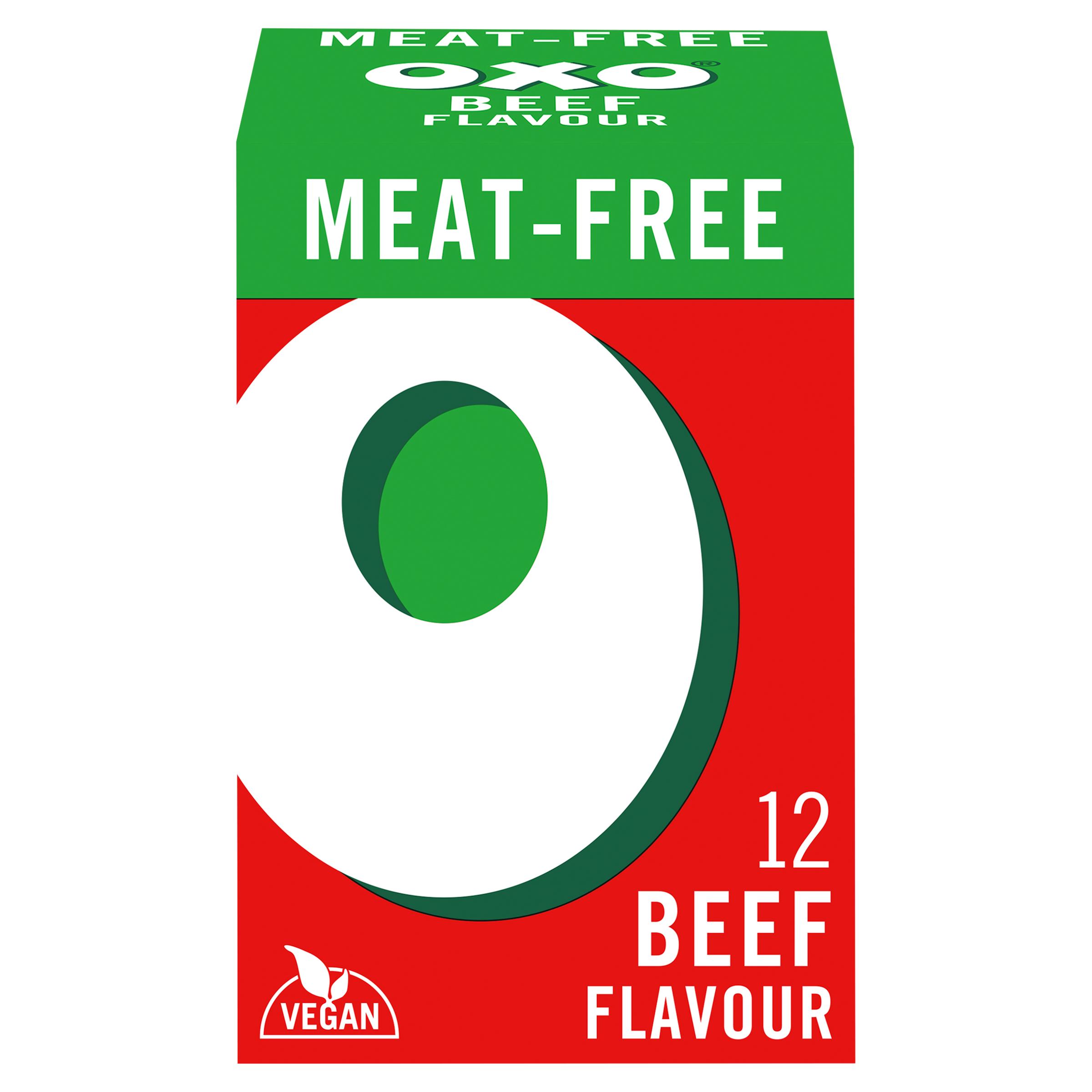 Oxo Meat Free Vegan Beef Flavour Stock Cubes x12 71g thumbnail 2