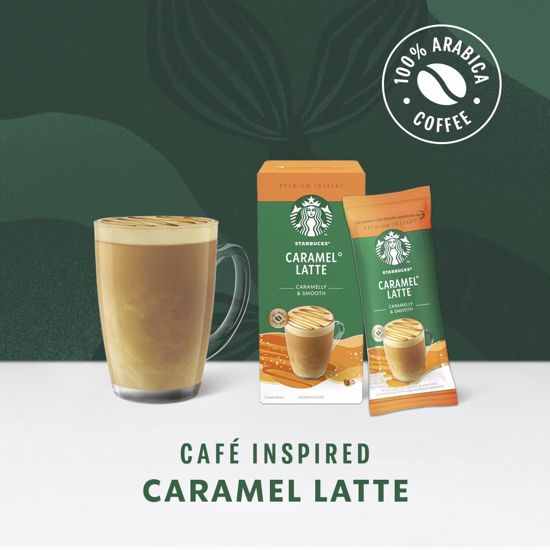 Starbucks Caramel Latte Instant Coffee Sachets 5x23g thumbnail 3