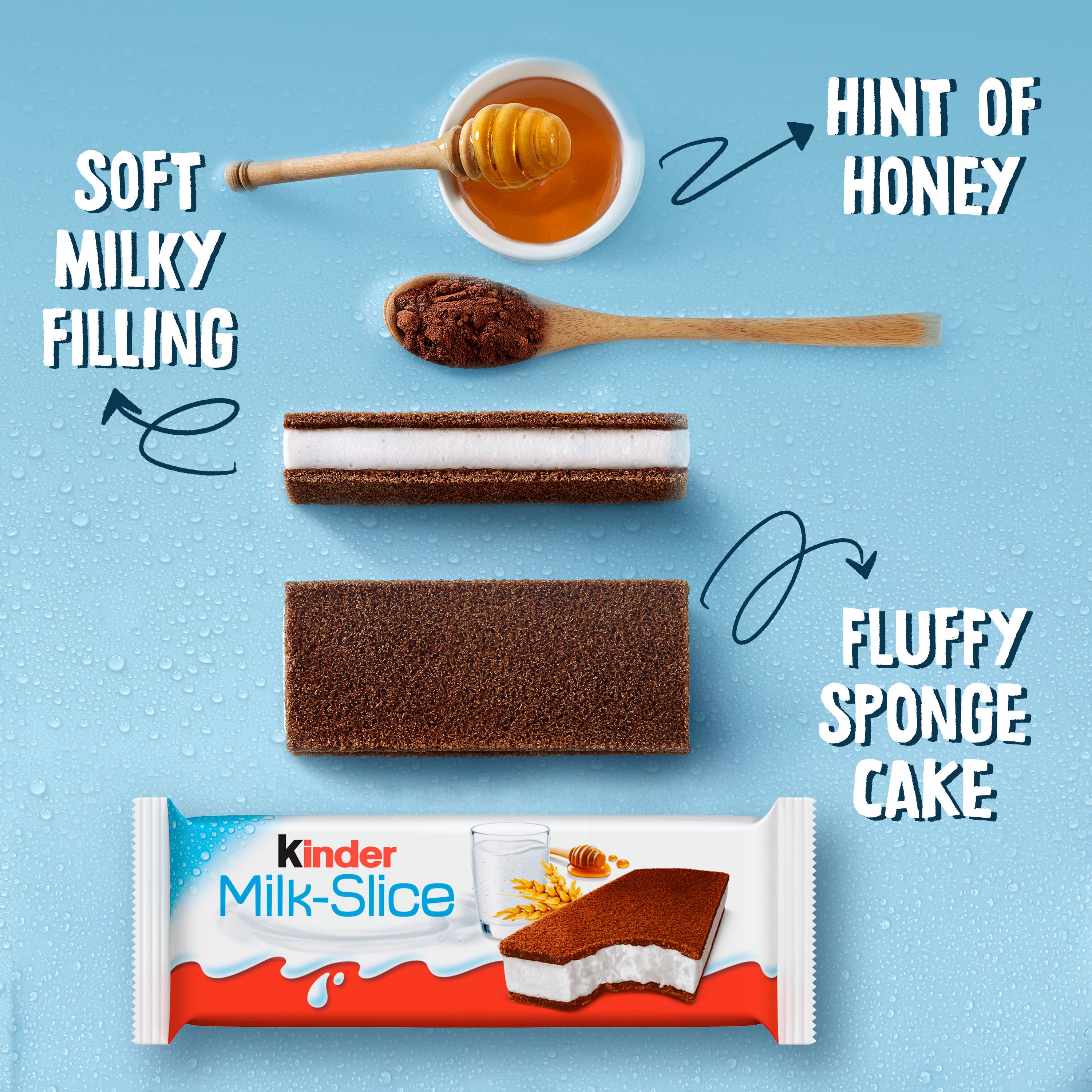 Kinder Milk Slice Chilled Snack Cake Bar Multipack 3x28g thumbnail 4