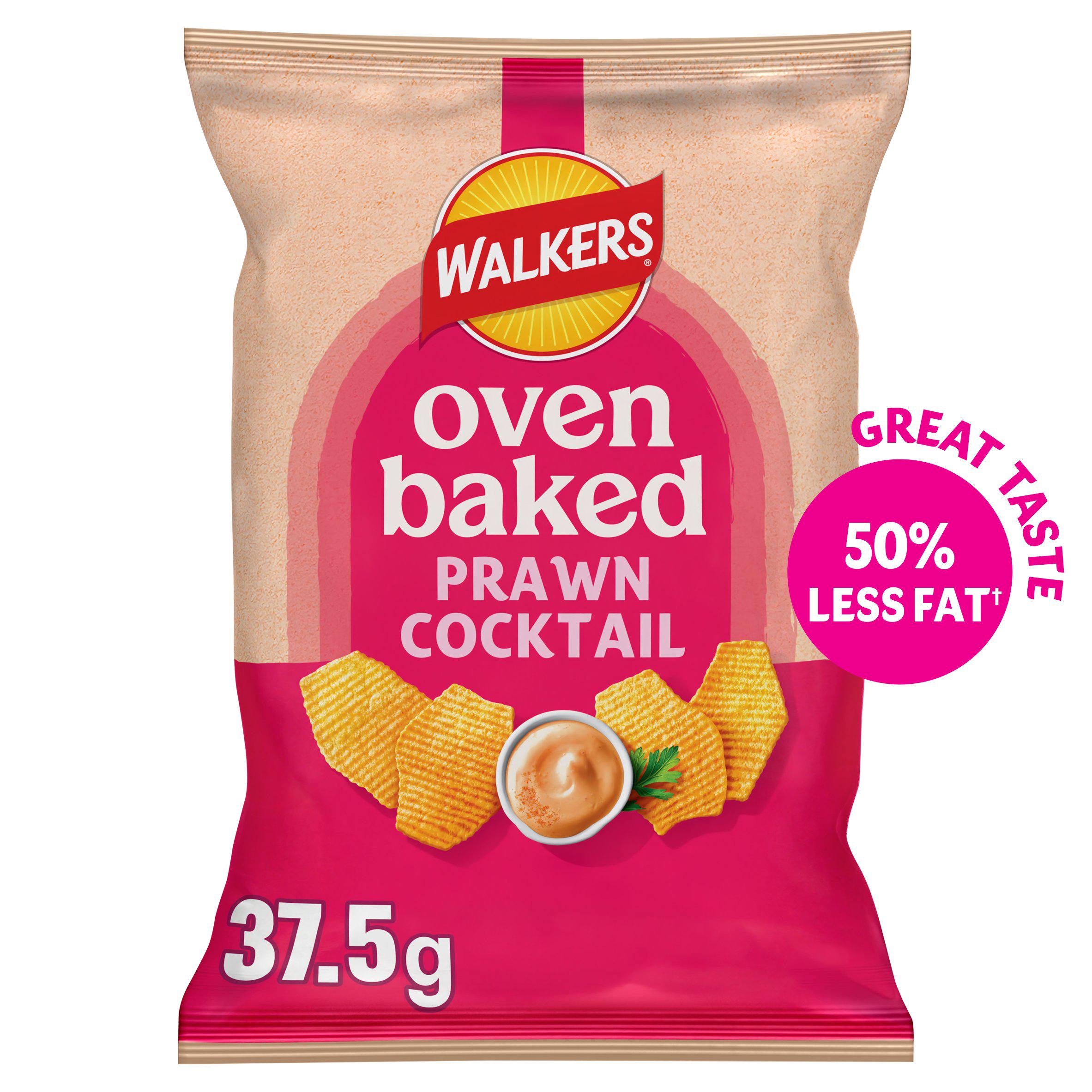 Baked Prawn Cocktail Snacks Grab Bag Crisps 37.5g