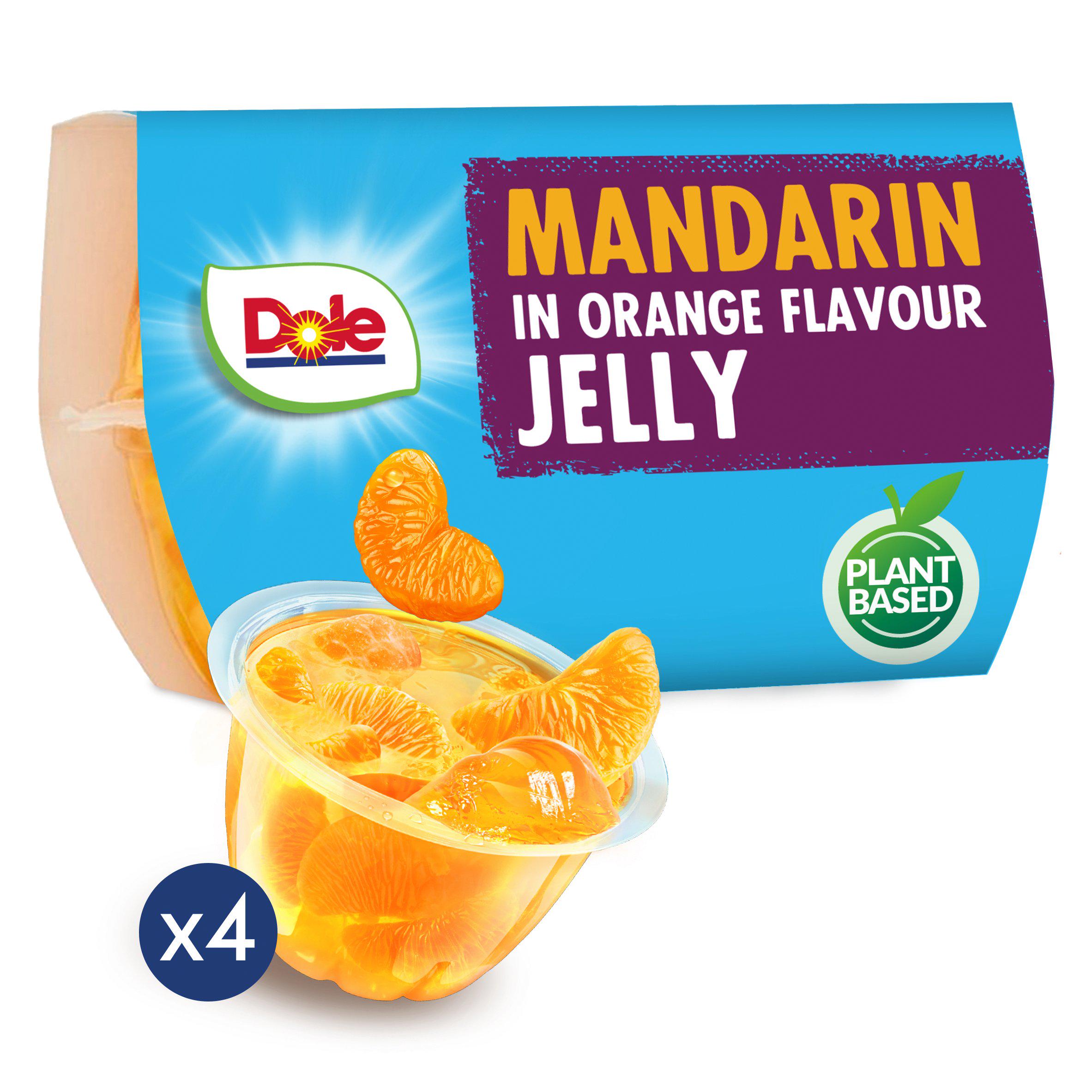 Dole Mandarins In Orange Jelly Pots Multipack