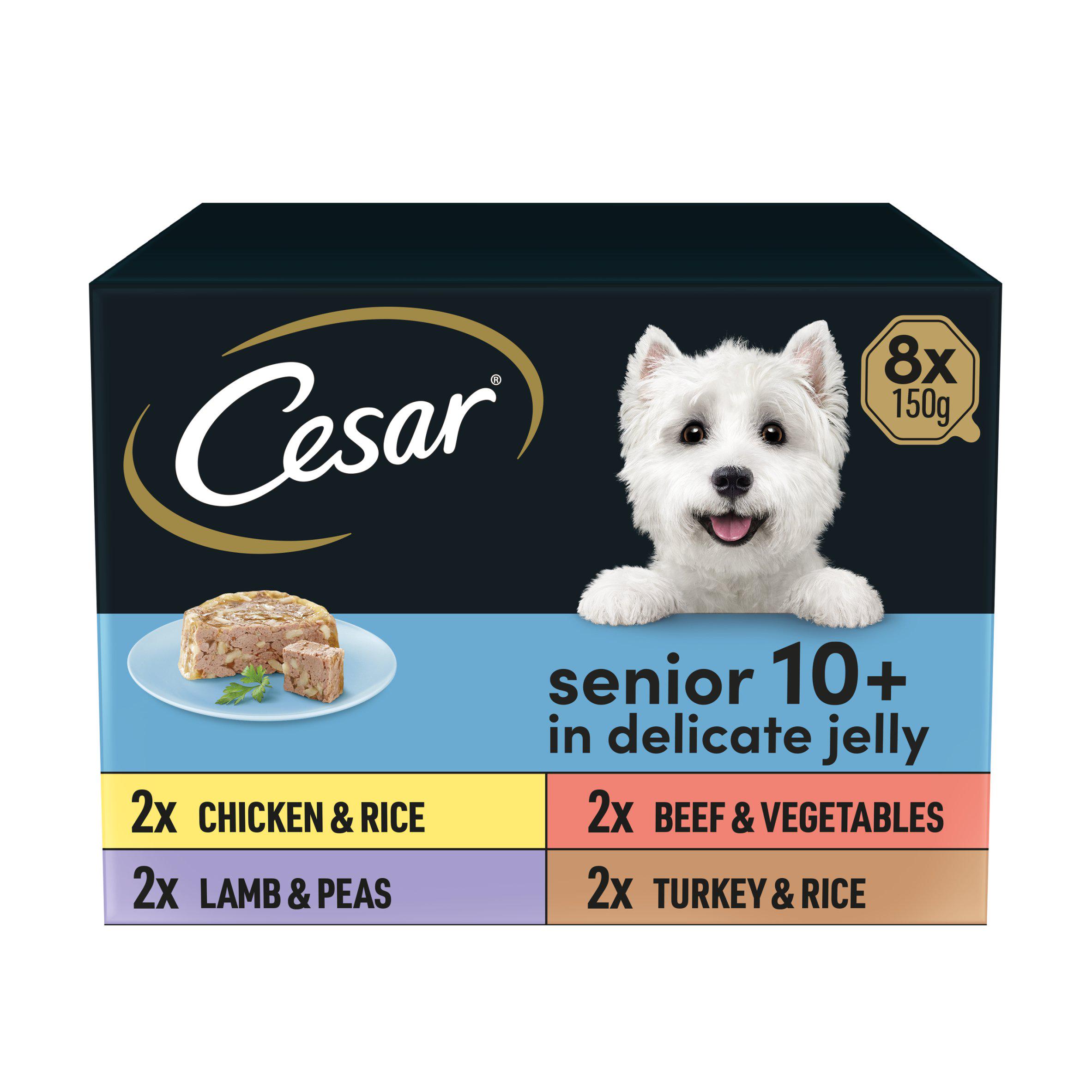 Senior 10+ Wet Dog Food Trays Mixed Selection
