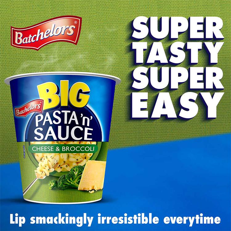 Batchelors Big Pasta 'n' Sauce, Cheese & Broccoli Instant Pot 85g thumbnail 2