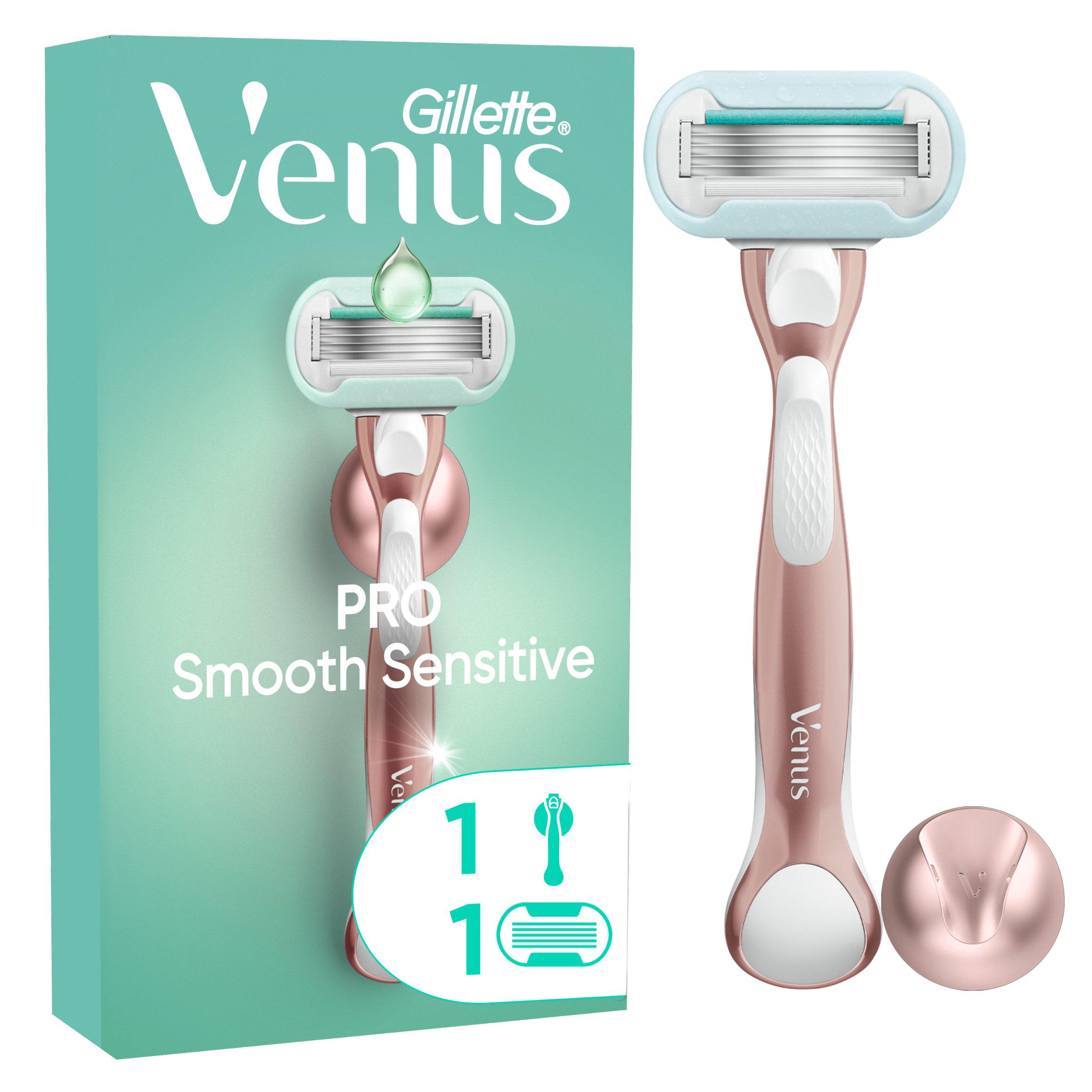 Venus Deluxe Smooth Sensitive RoseGold Razor - 1 Blade