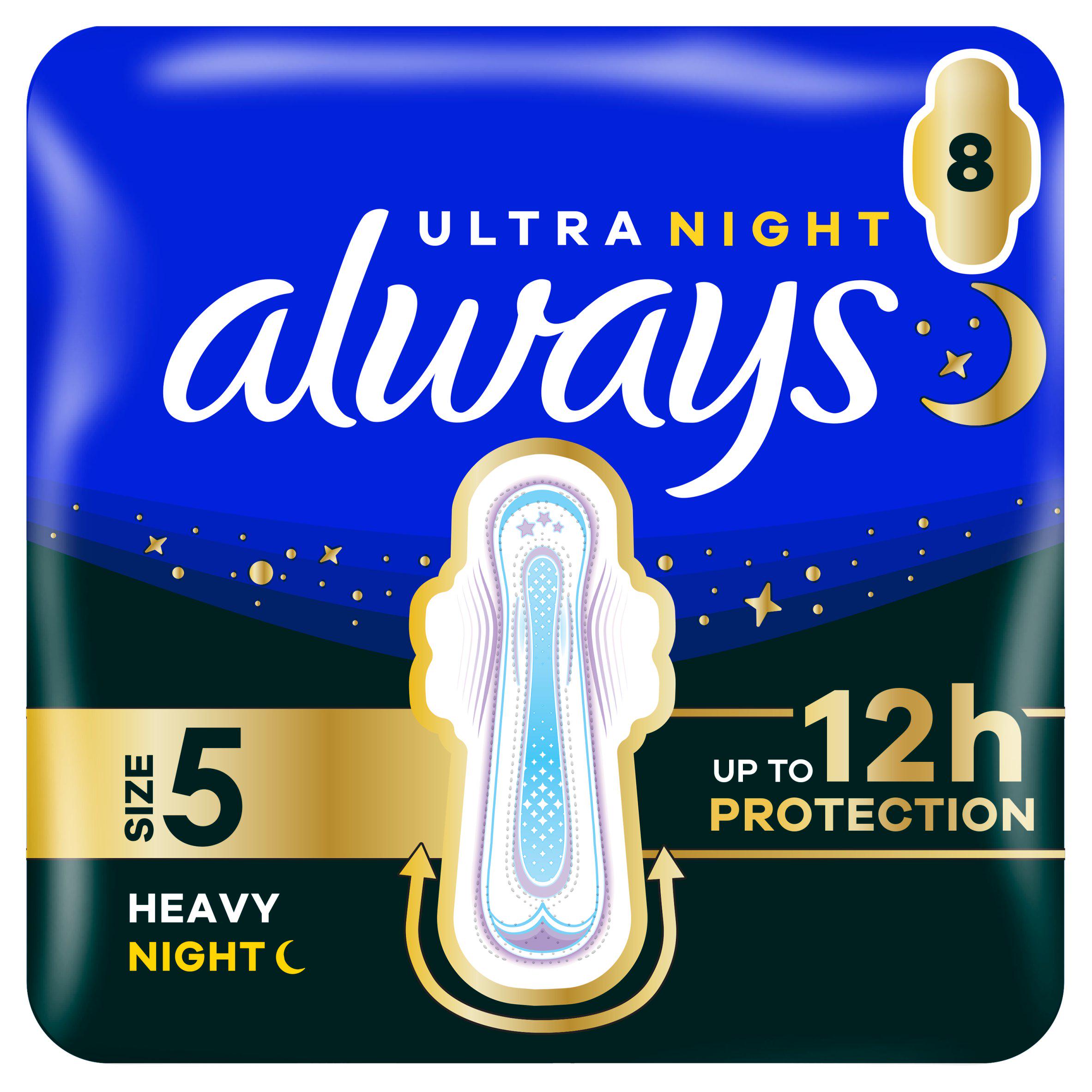 Always Ultra Sanitary Towels Secure Night Extra