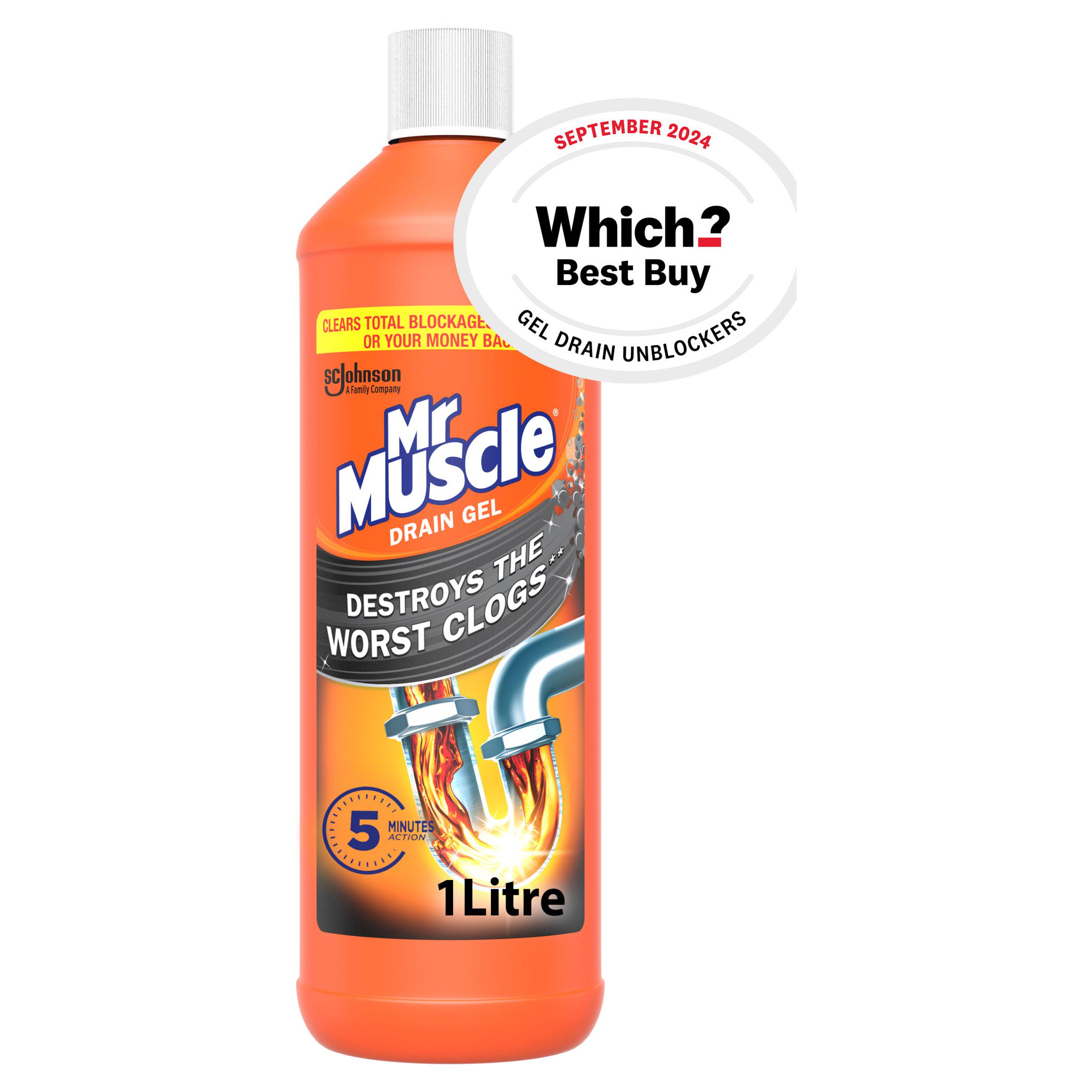Mr Muscle Max Gel Drain Unblocker 1L