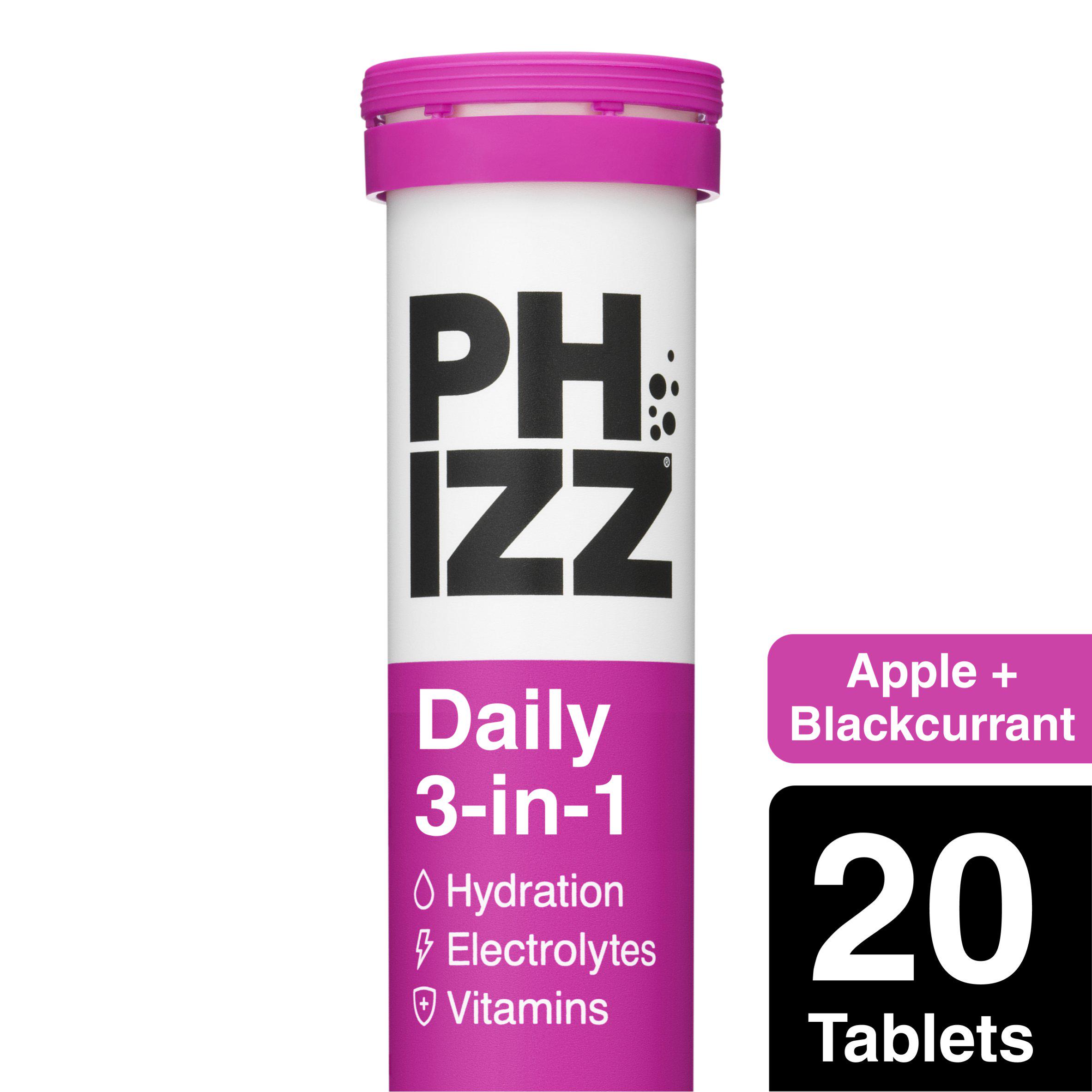 Phizz Apple+Blackcurrant 3in1 Hydration, Electrolyte & Vitamin Effervescent