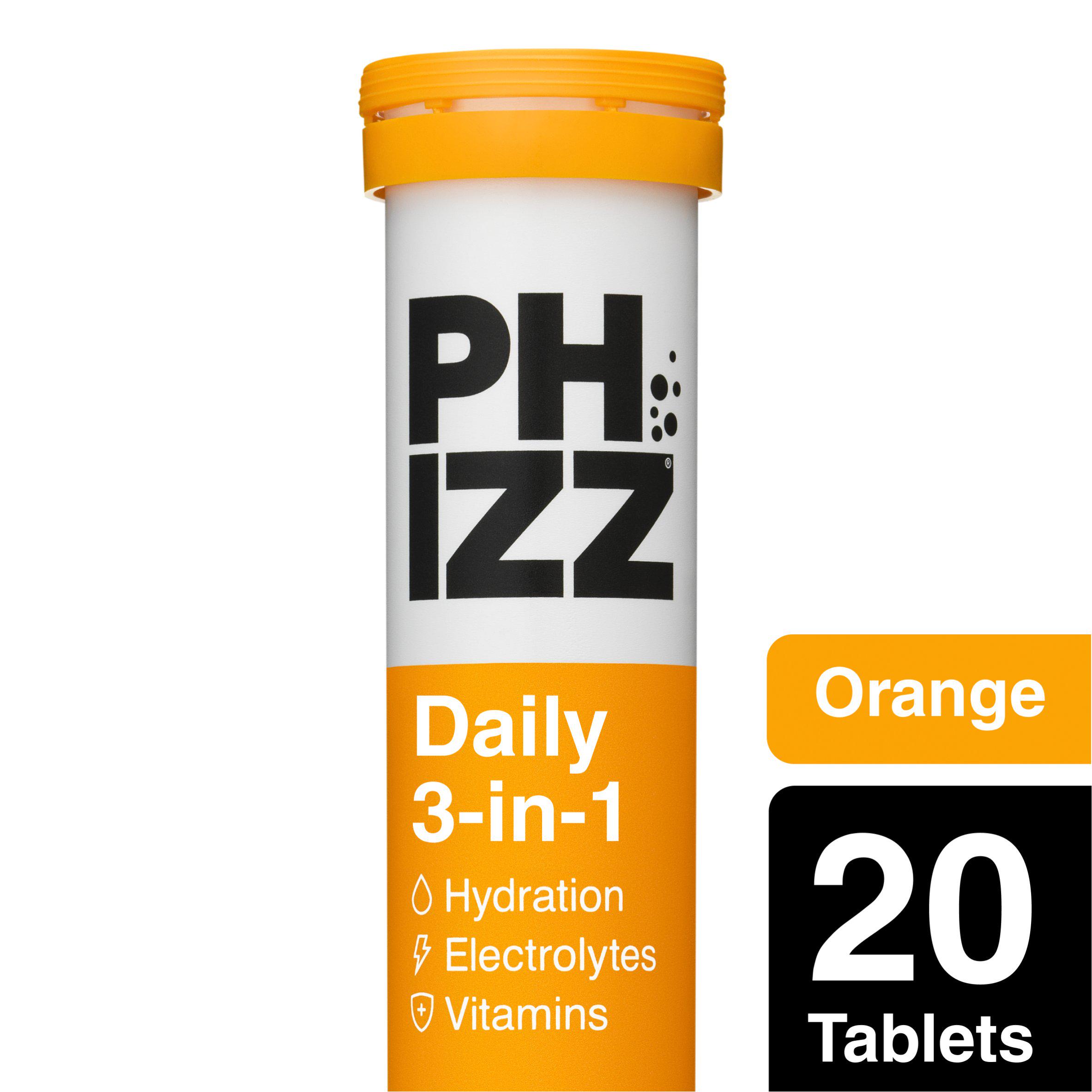 Phizz Orange 3-in-1 Hydration, Electrolytes & Vitamins Effervescent