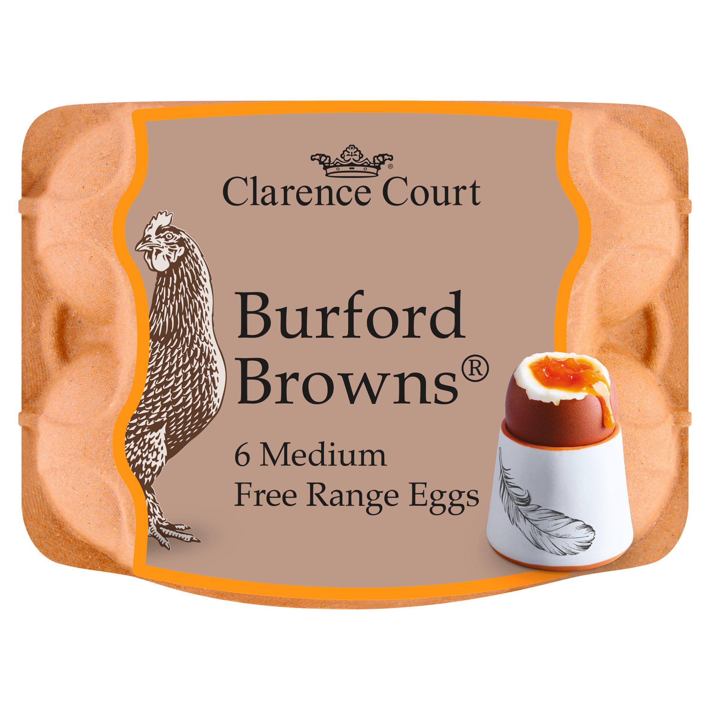 Clarence Court Burford Brown Medium Free Range Eggs