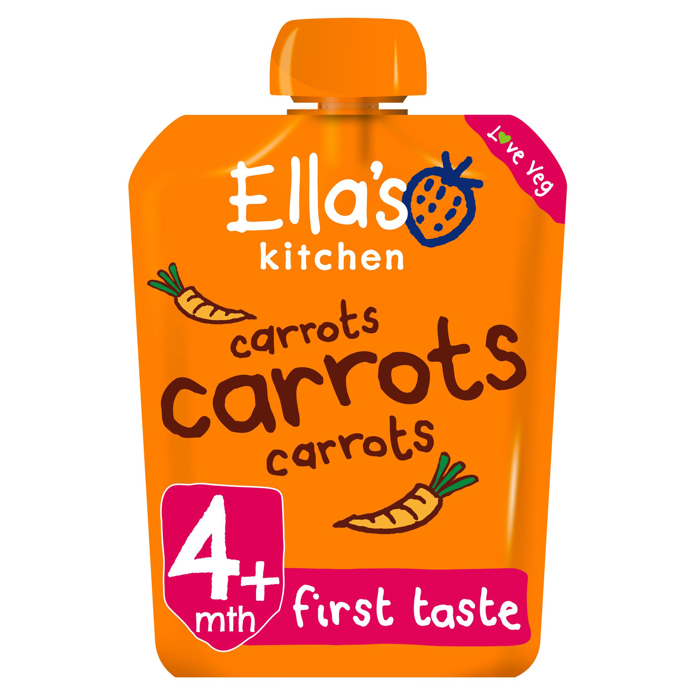 Organic Carrots First Tates Baby Pouch 4+ Months 70g