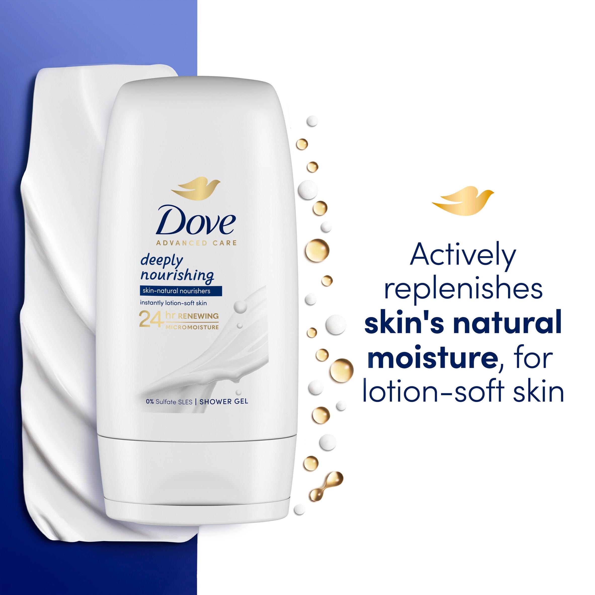 Dove Advanced Care Deeply Nourishing Body Wash Shower Gel Travel Size 55ml thumbnail 3
