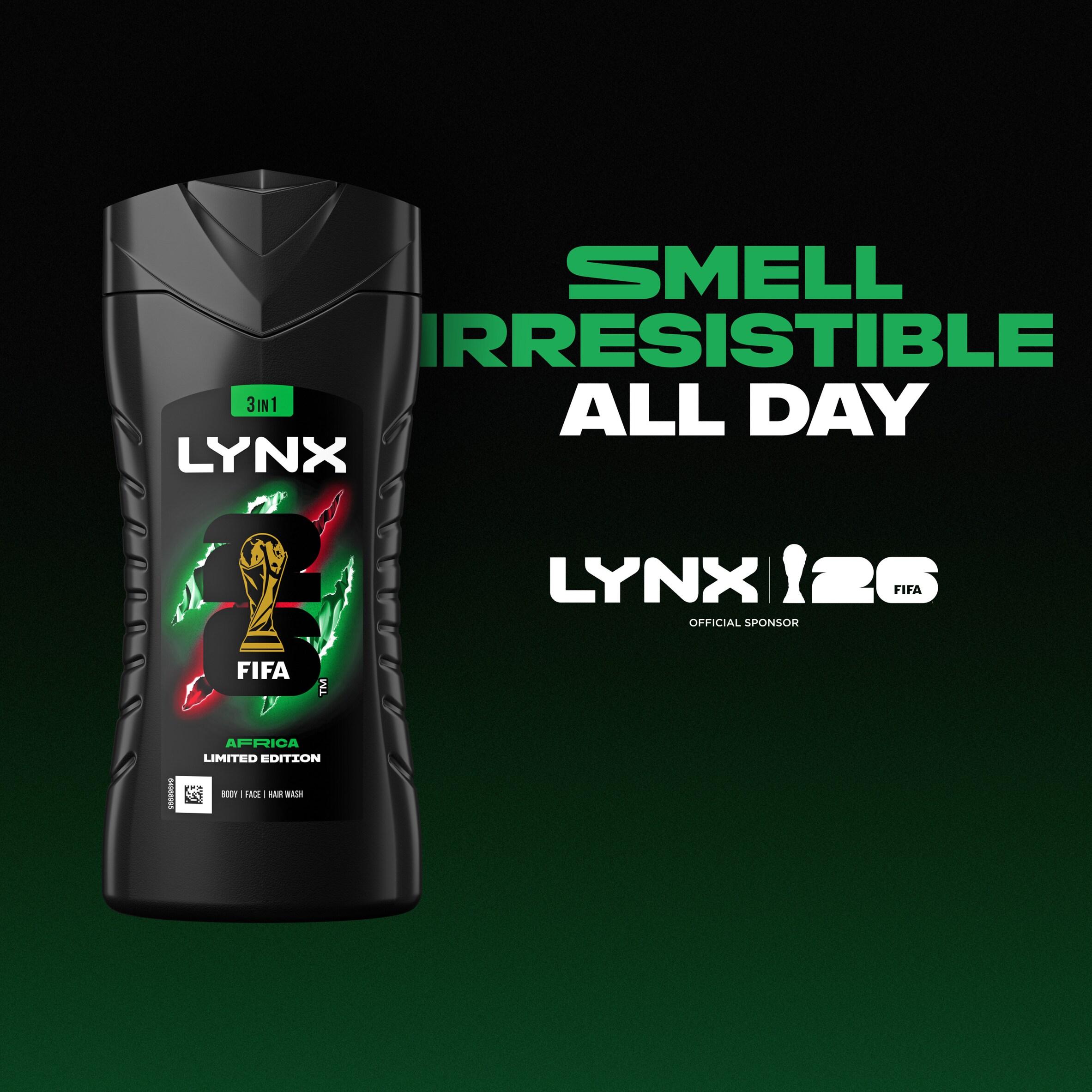 Lynx Africa Shower Gel Body Wash for Men 225ml thumbnail 2