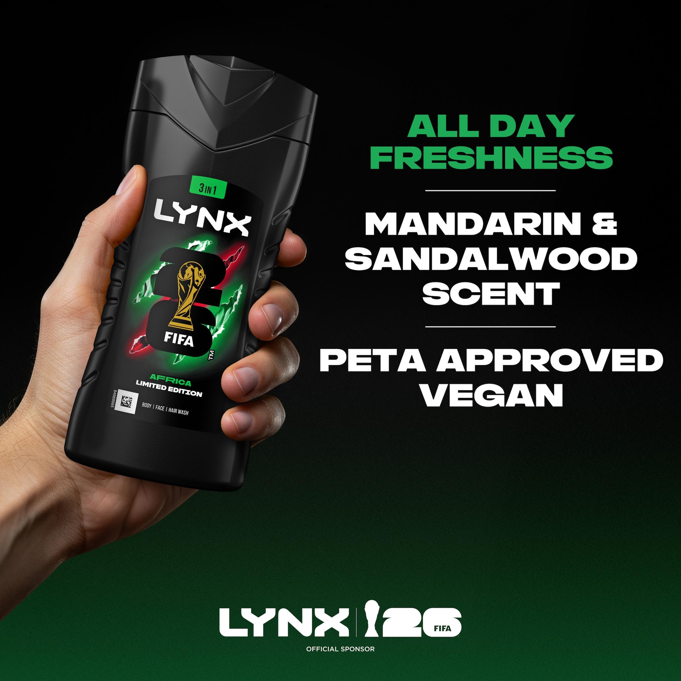 Lynx Africa Shower Gel Body Wash for Men 225ml thumbnail 6