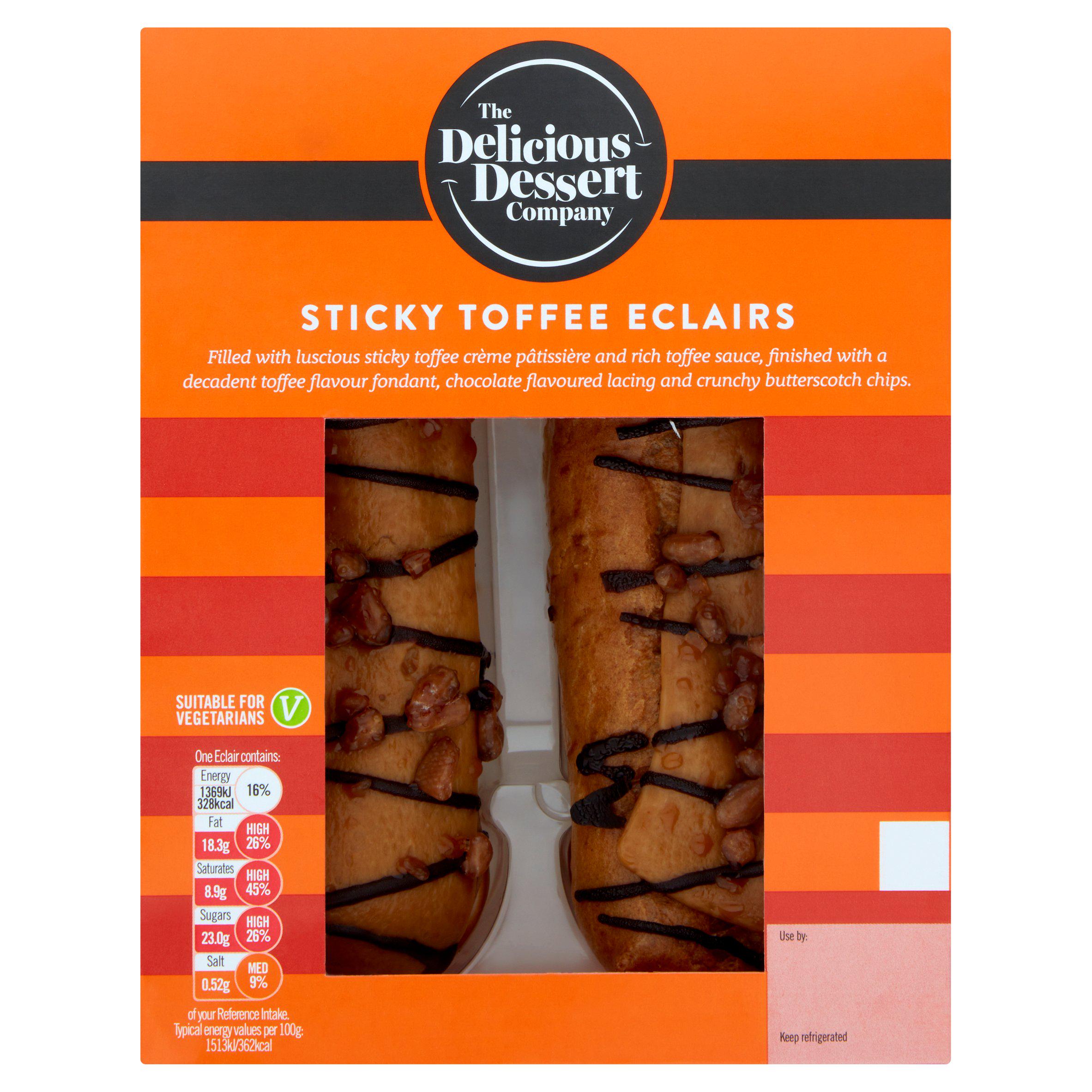 Sticky Toffee Eclairs