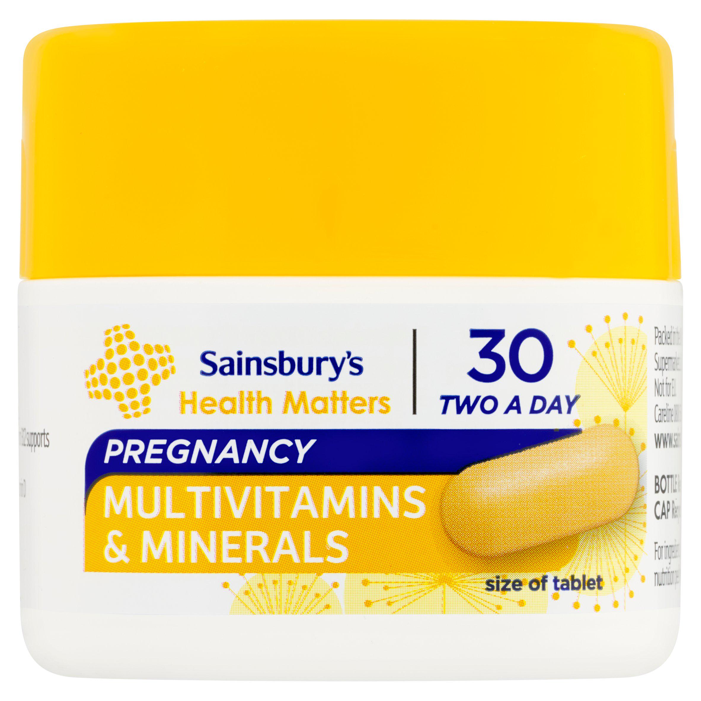 Sainsbury's Pregnancy Plus Essential Vitamins x30