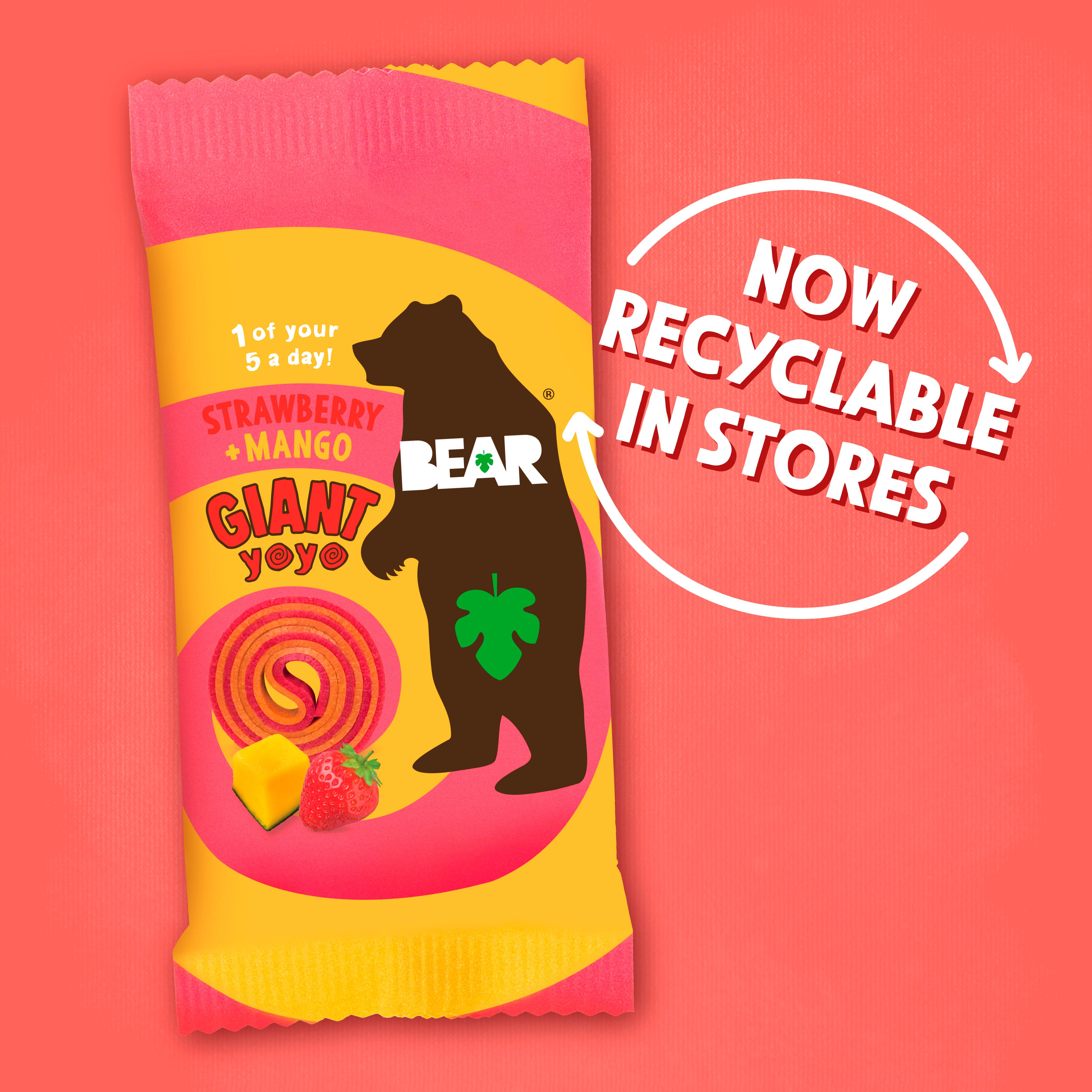 BEAR Giant Fruit Yoyos Apple & Blackcurrant Multipack 5x20g thumbnail 5