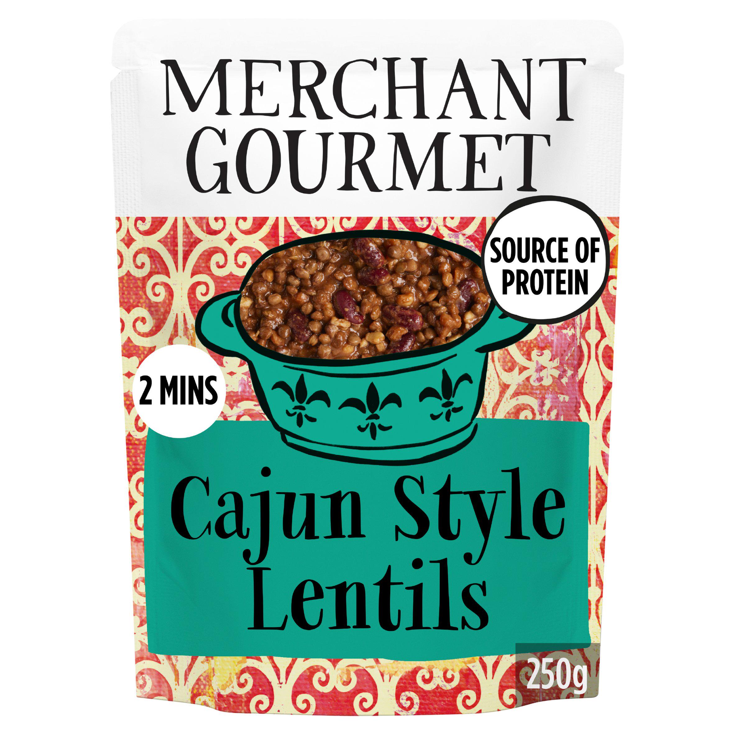 Merchant Gourmet Spicy Cajun Style Lentils & Red Kidney Beans 250g