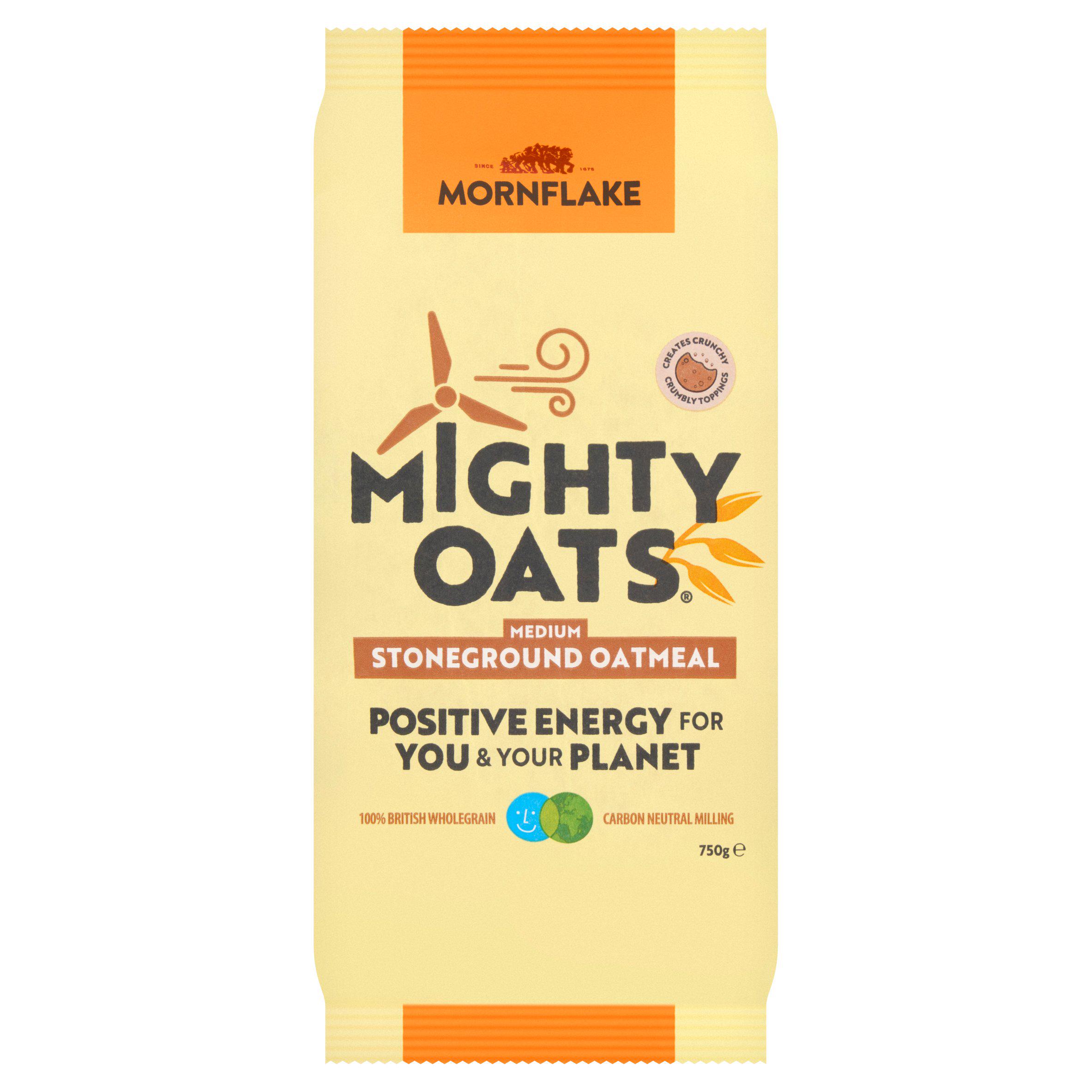 Mornflake Mighty Oats Stoneground Oatmeal 750g