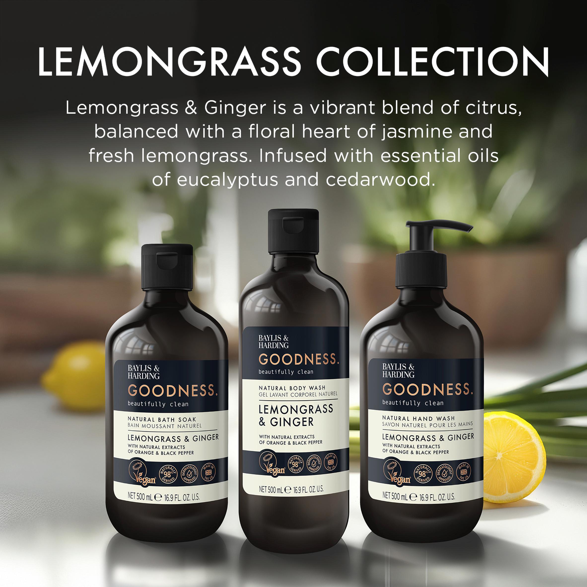 Baylis & Harding Goodness Lemongrass & Ginger Natural Bath Soak 500ml thumbnail 4