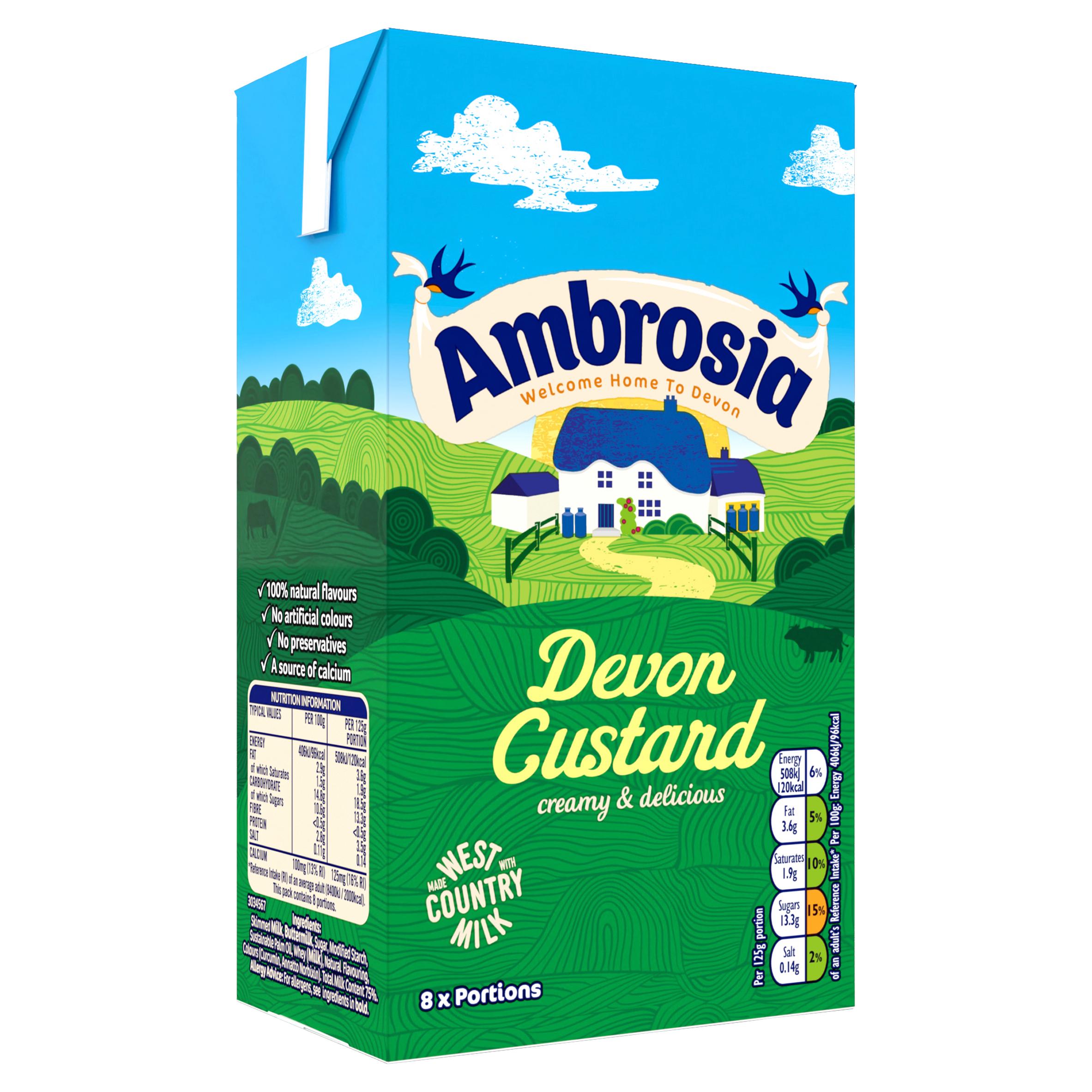Ambrosia Devon 1kg Custard Carton thumbnail 2