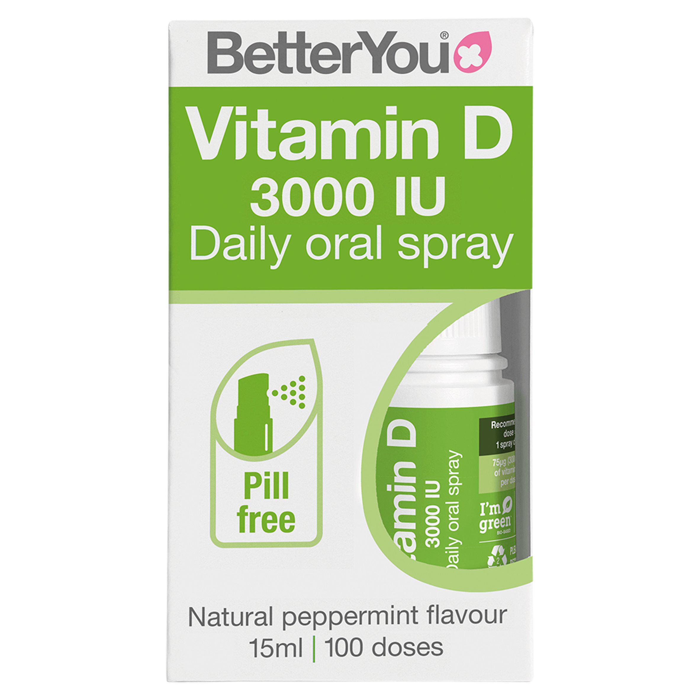 BetterYou D3000 Vitamin D Daily Oral Spray