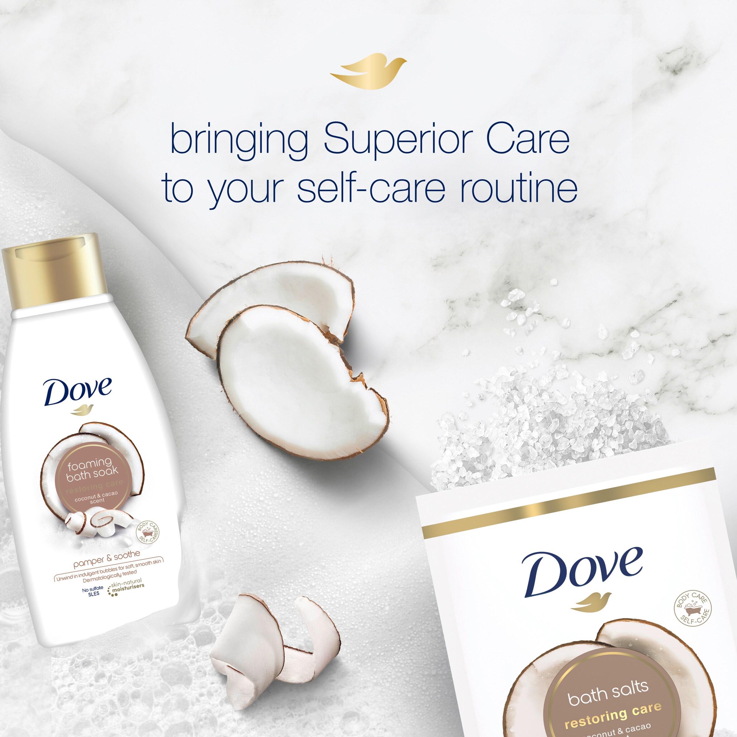 Dove Coconut and Cacao Restoring Care Bath Salts 900g thumbnail 3