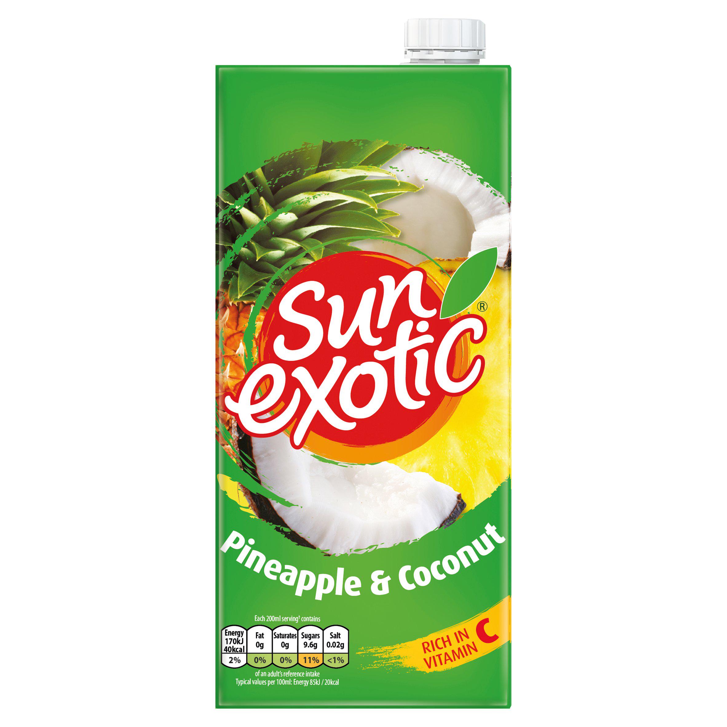 Sun Exotic Pineapple & Coconut Fruit Juice Drink 1L