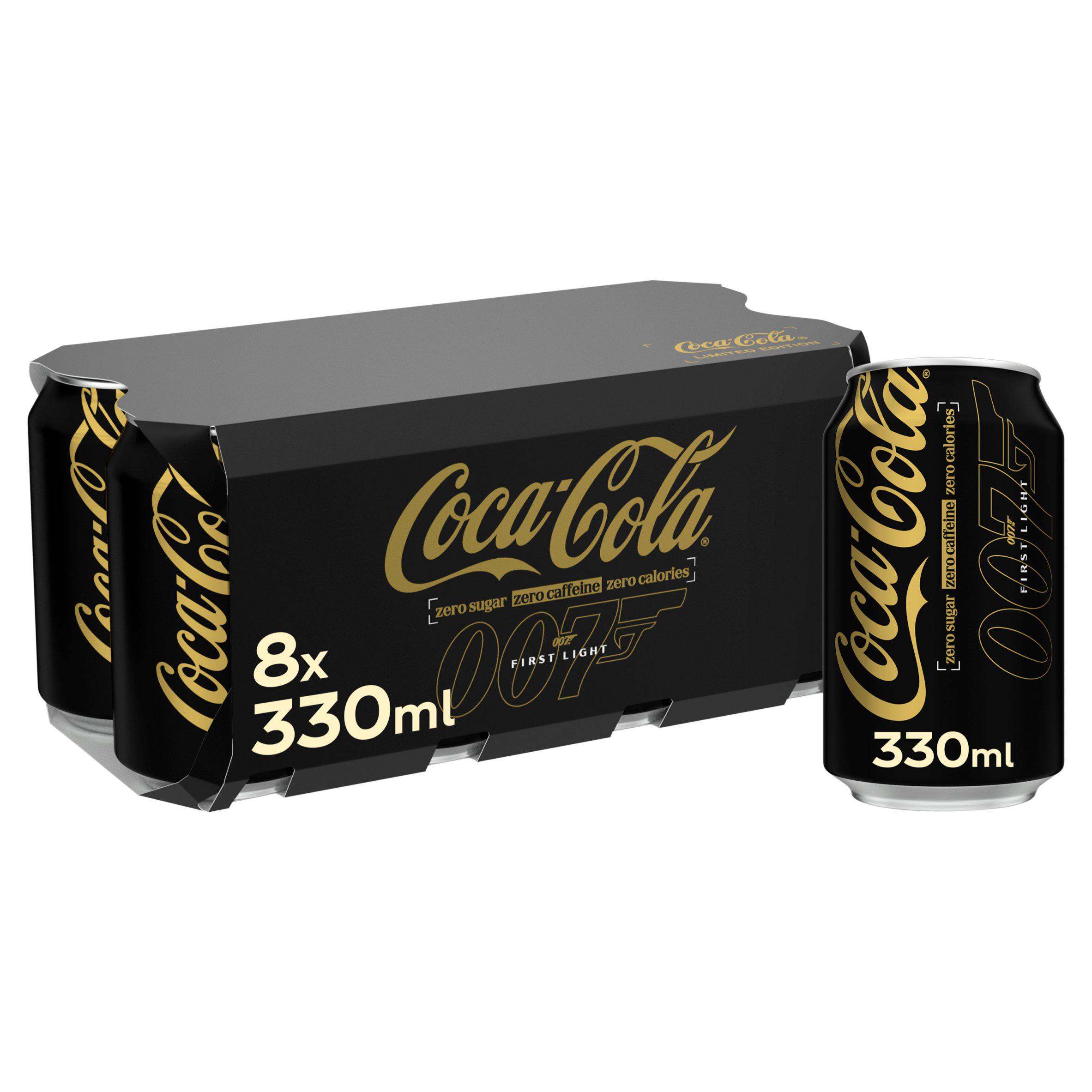 Coca-Cola 8 x 330ml Zero Sugar Zero Caffeine