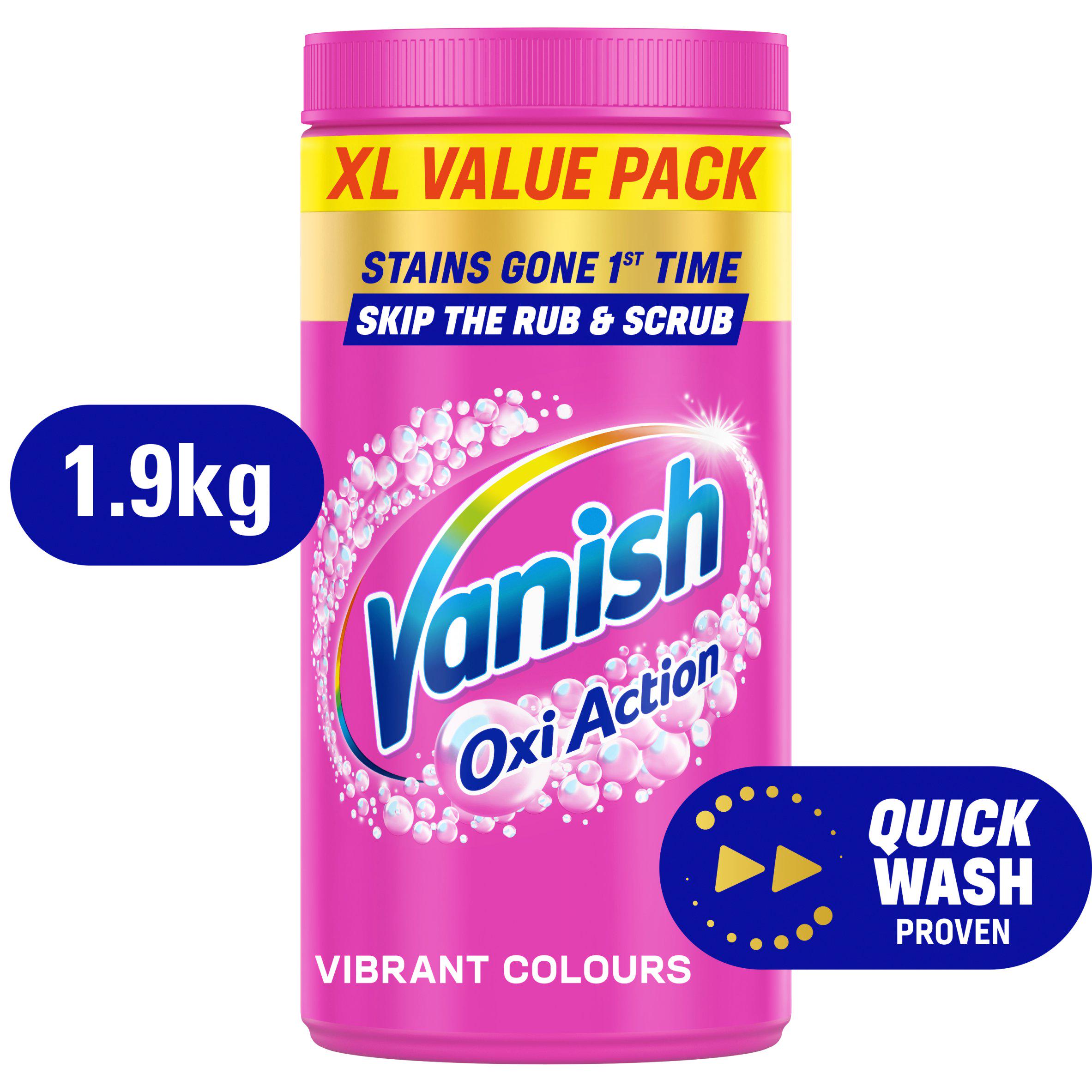 Vanish Oxi Action Fabric Stain Remover Powder Colours