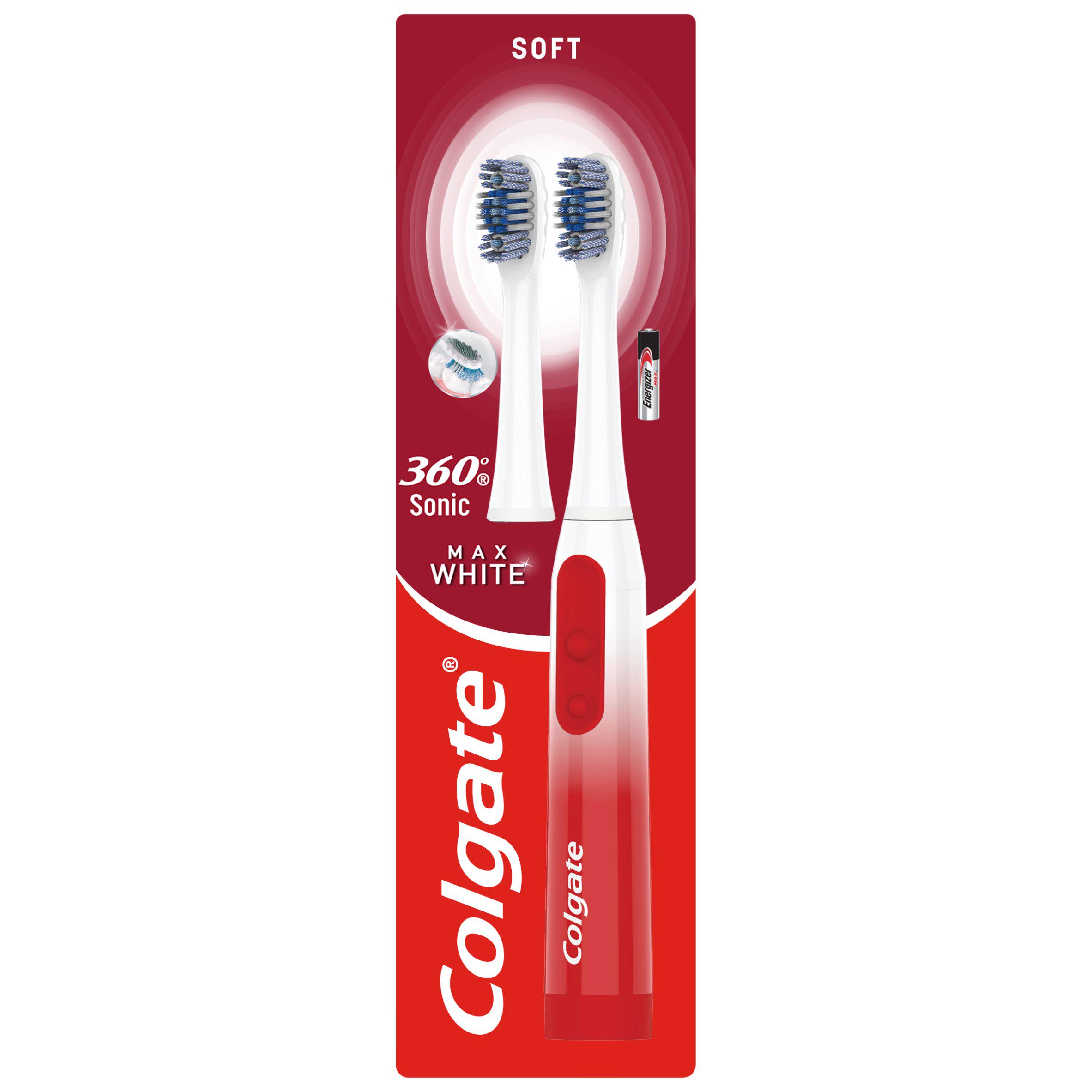 Colgate 360 Sonic Max White Expert Battery Toothbrush Soft