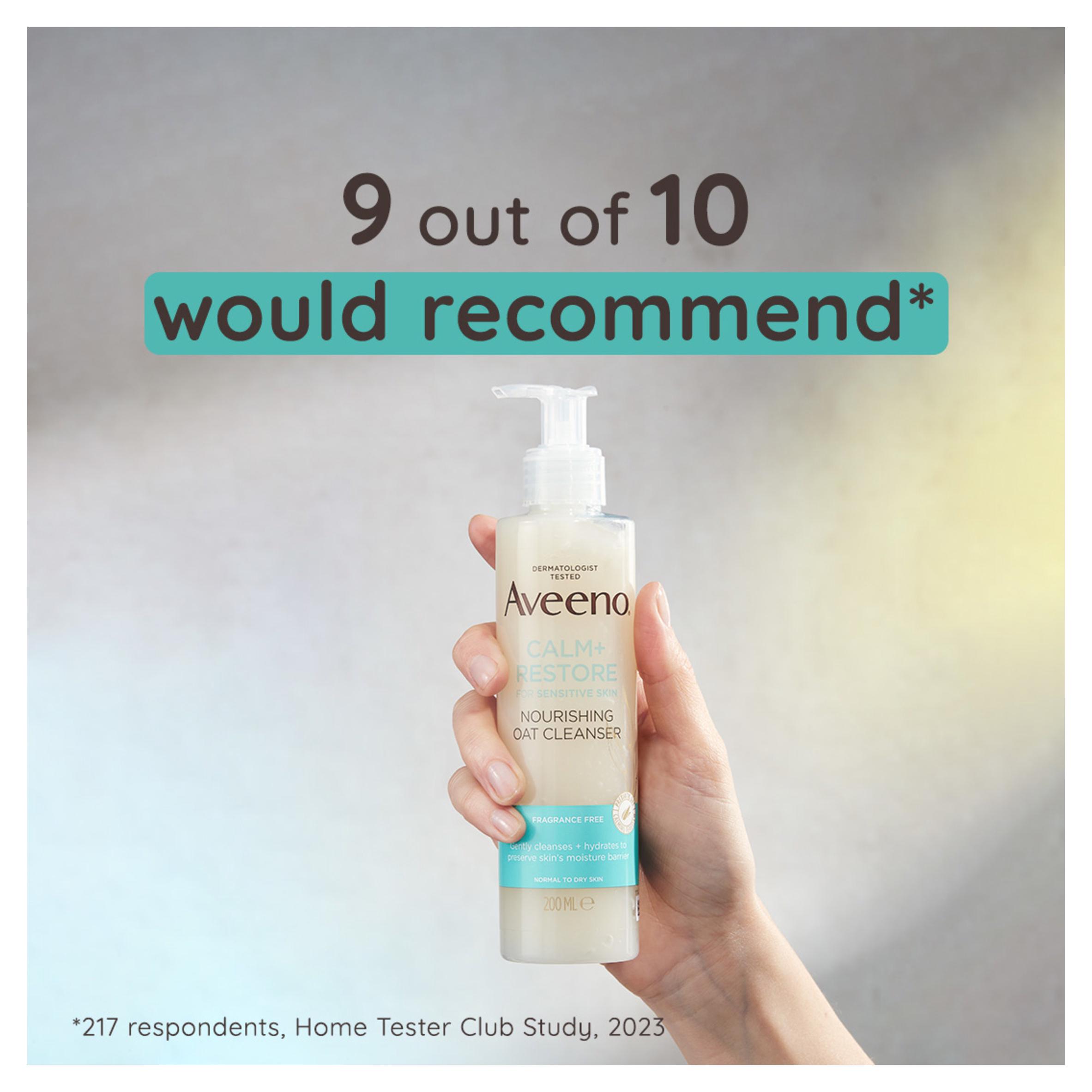 Aveeno Face Calm & Restore Nourishing Oat Face Wash Cleanser 200ml thumbnail 3