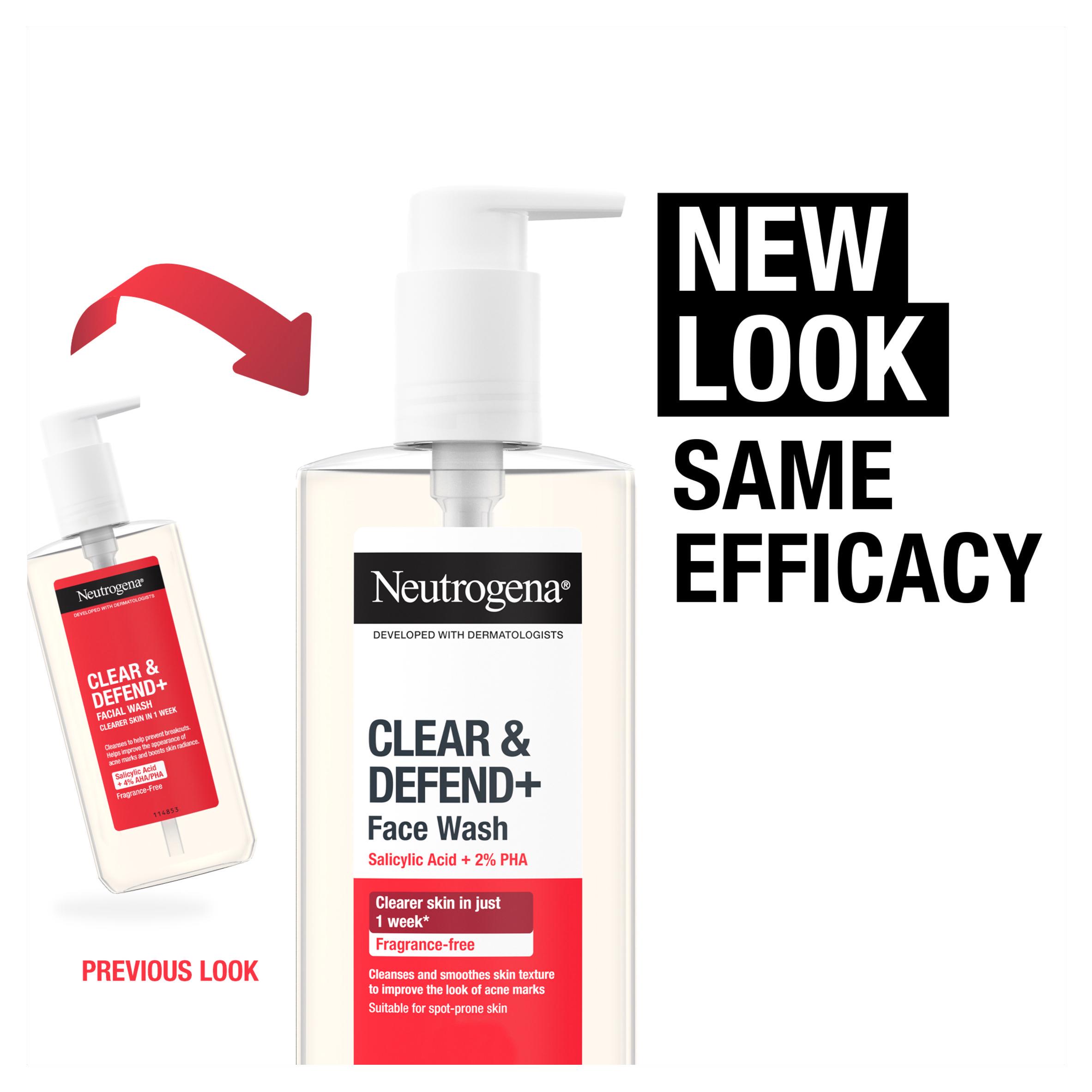 Neutrogena Clear & Defend 2% Salicylic Acid Face Wash 200ml thumbnail 3